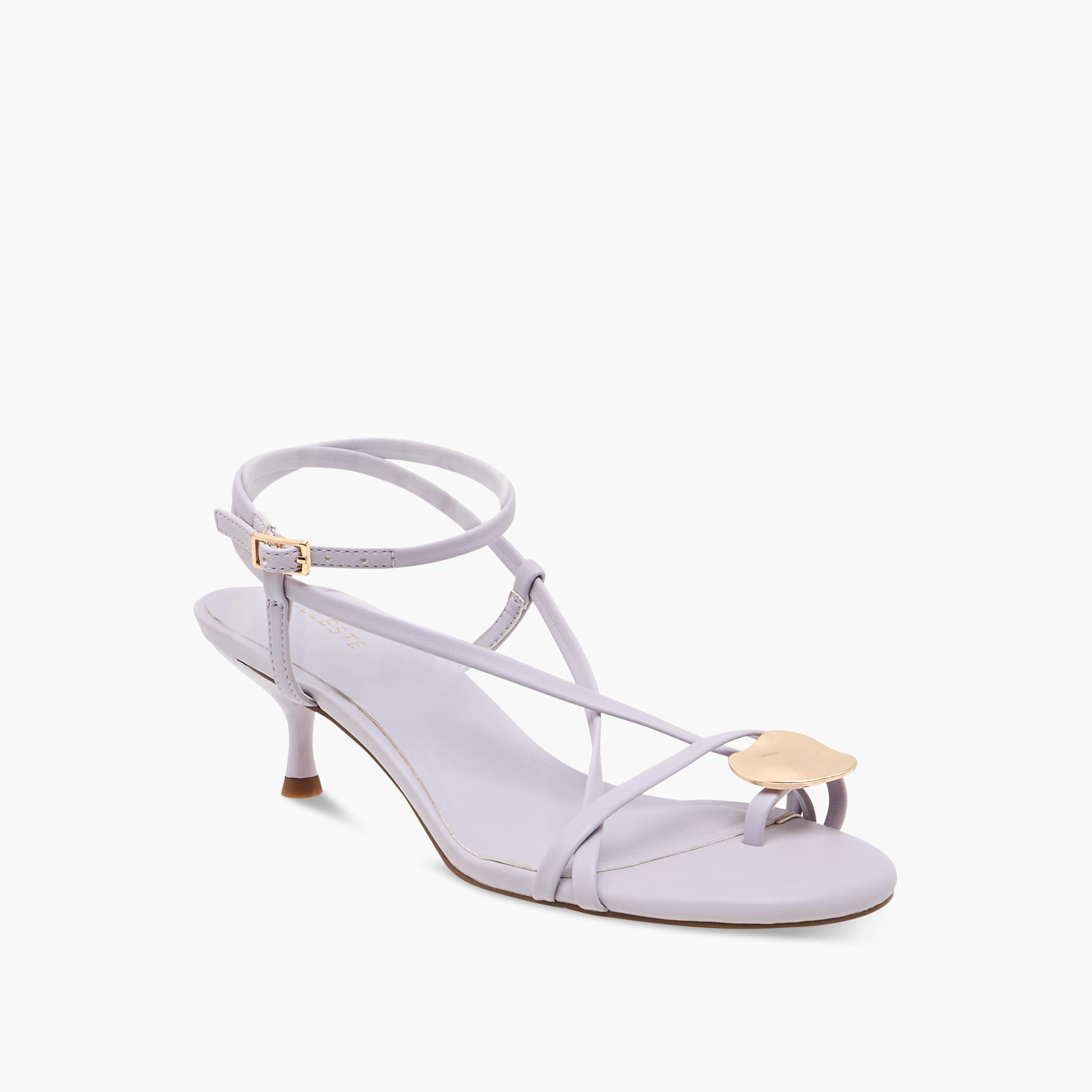 صندل سادة بكعب صغير وإبزيم إغلاق وحزام خلفي للنساء من سيليست-women-shoes-sandals-heeled-image-2