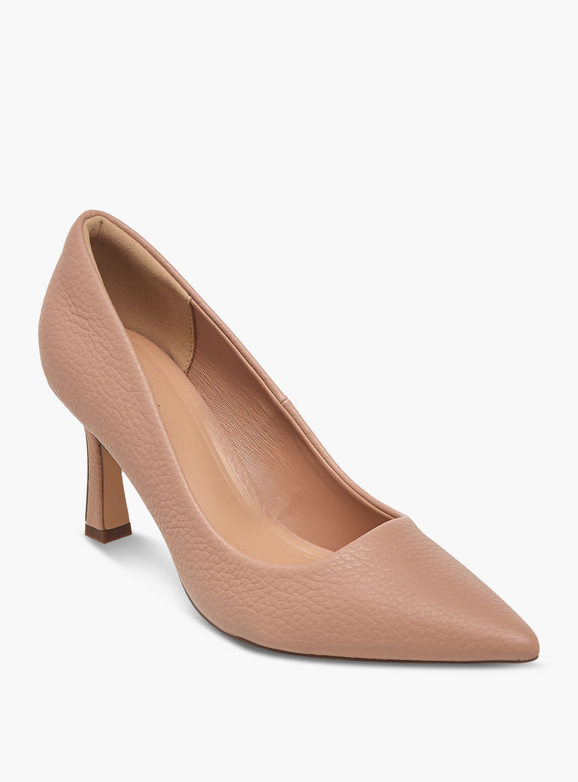 Celeste Women's Textured Pointed Toe Pumps with Stiletto Heels-women-shoes-heels-image-2