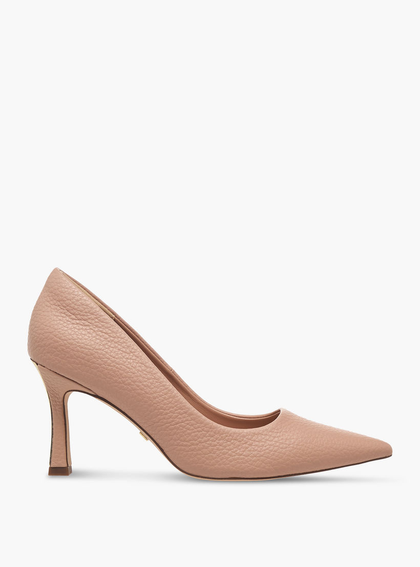 Celeste Women's Textured Pointed Toe Pumps with Stiletto Heels-women-shoes-heels-image-3