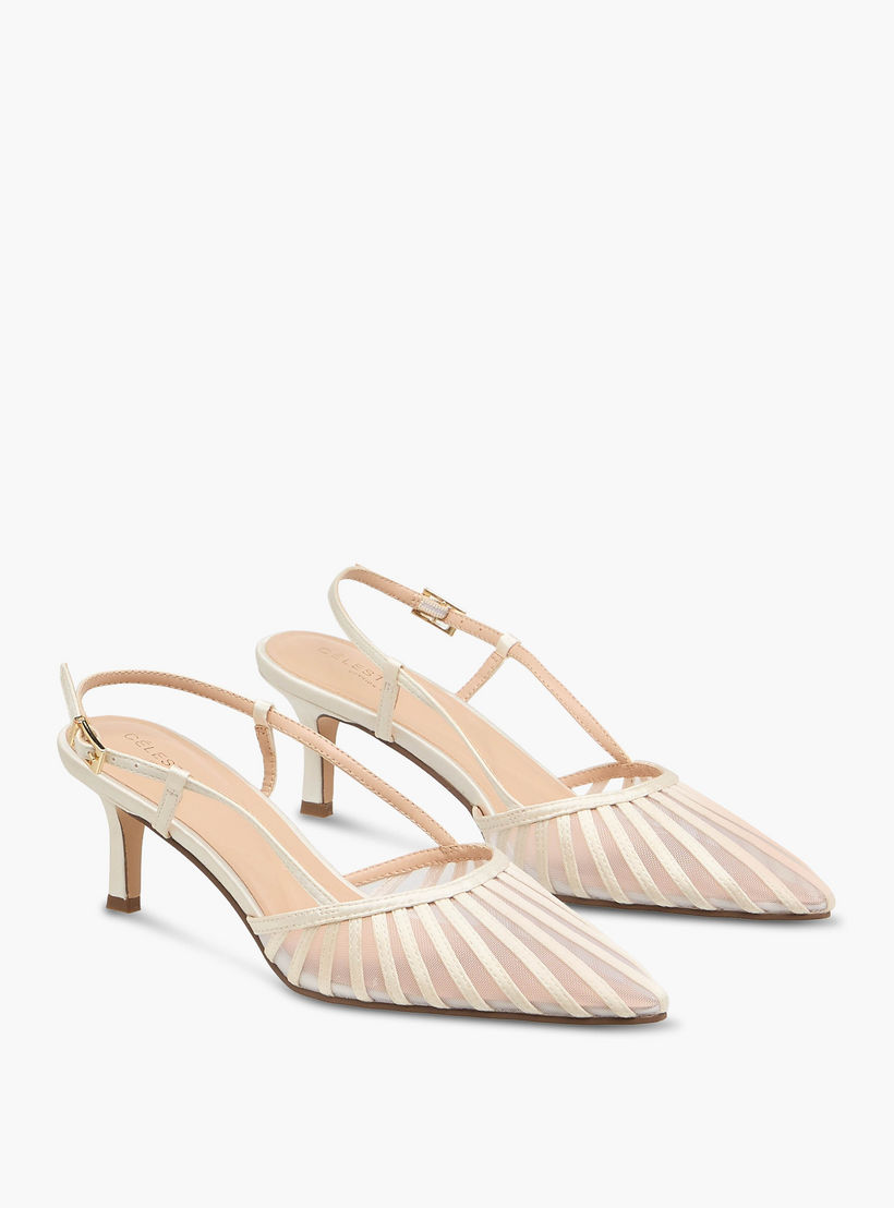 حذاء مقلم بكعب صغير للنساء من سيليست-women-shoes-heels-image-1