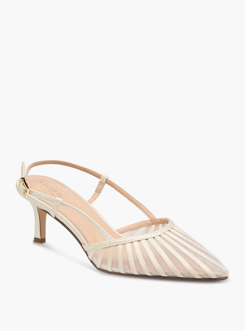 حذاء مقلم بكعب صغير للنساء من سيليست-women-shoes-heels-image-2