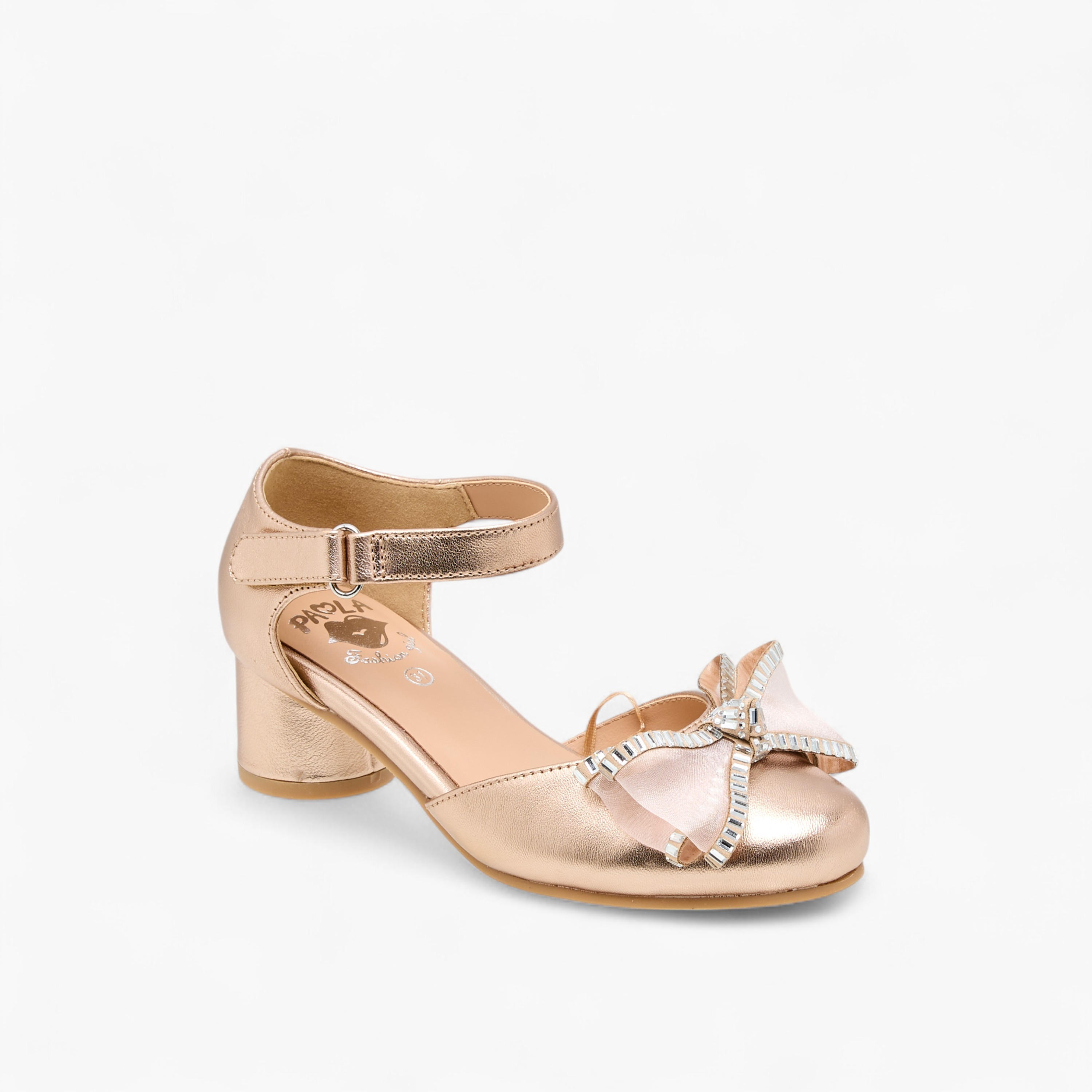 صندل مزين بفيونكة وشريط إغلاق لاصق للبنات من بابلوسكي-girls-shoes-sandals-image-2