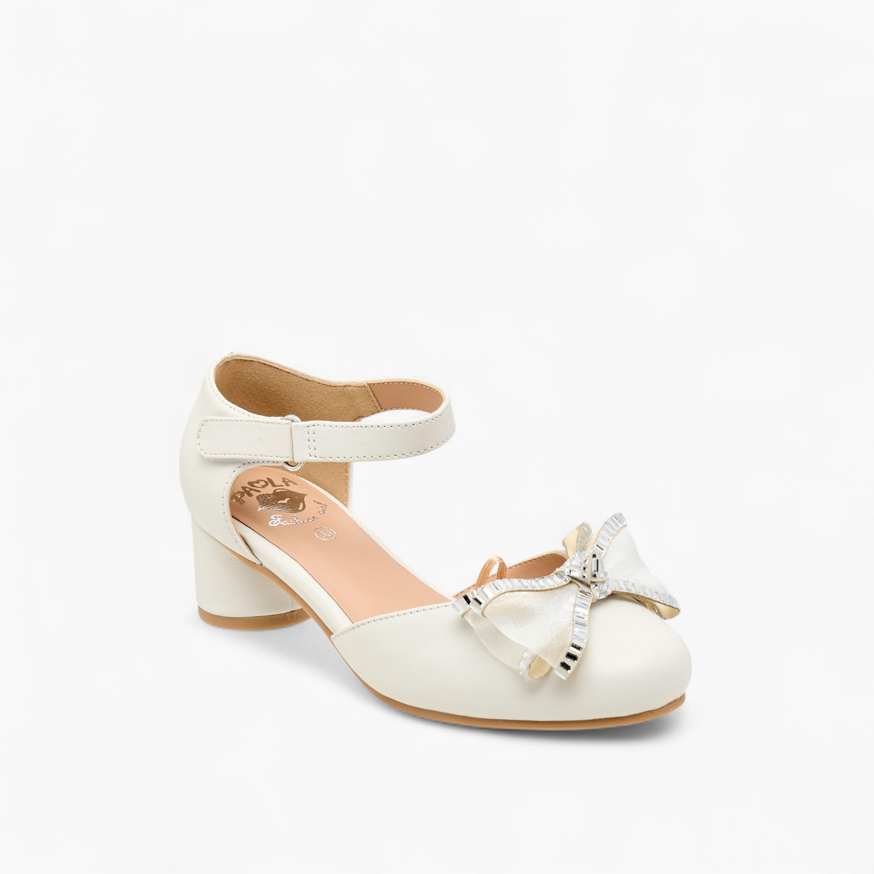 صندل مزين بفيونكة وشريط إغلاق لاصق للبنات من بابلوسكي-girls-shoes-sandals-image-2