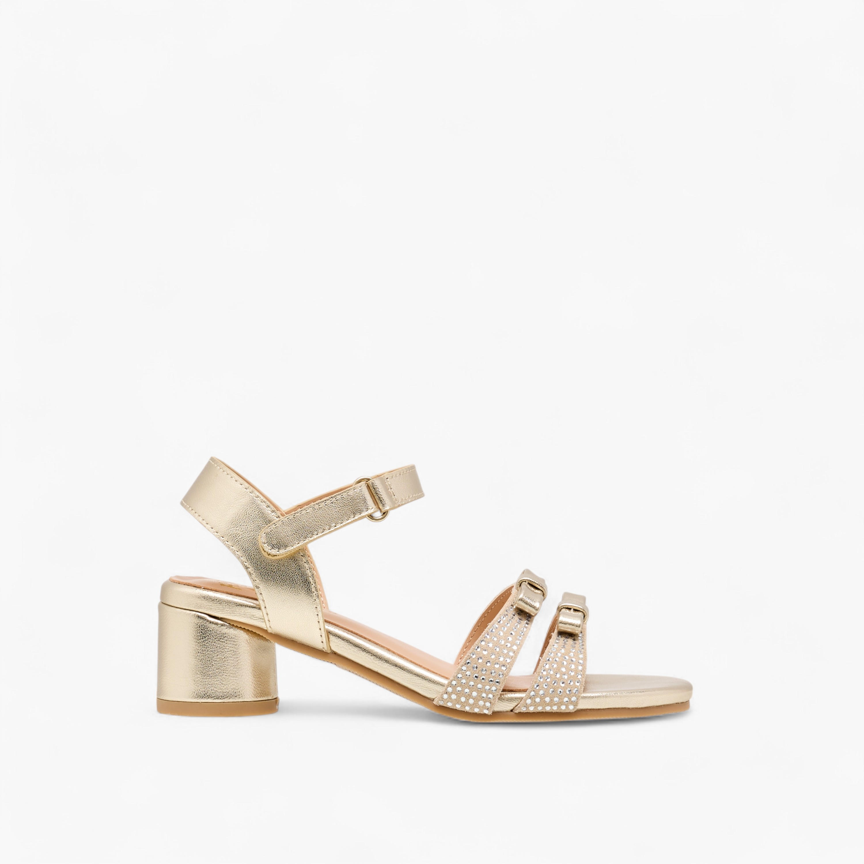 صندل بفيونكة وكعب سميك وشريط إغلاق لاصق للبنات من بابلوسكي-girls-shoes-sandals-image-3