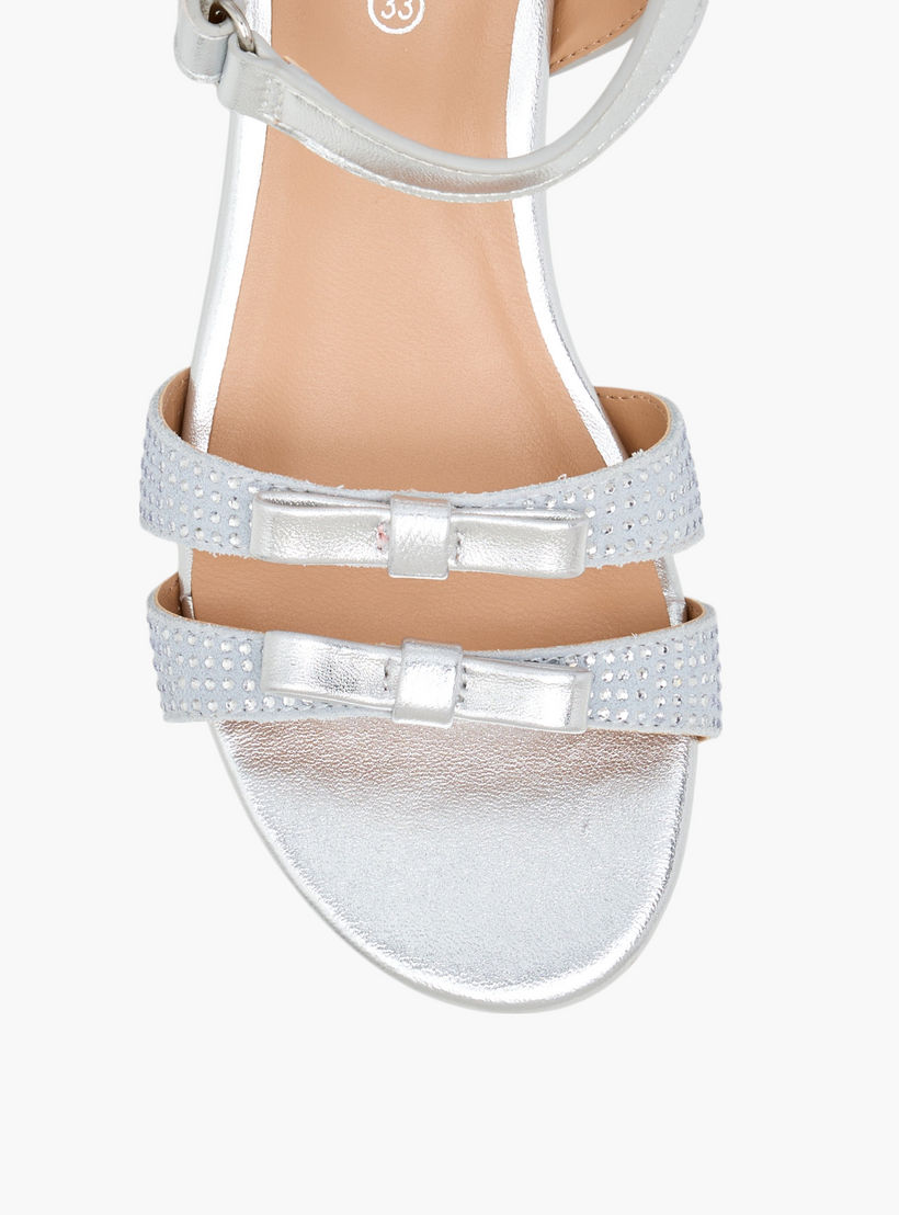 صندل بفيونكة وكعب سميك وشريط إغلاق لاصق للبنات من بابلوسكي-girls-shoes-sandals-image-4