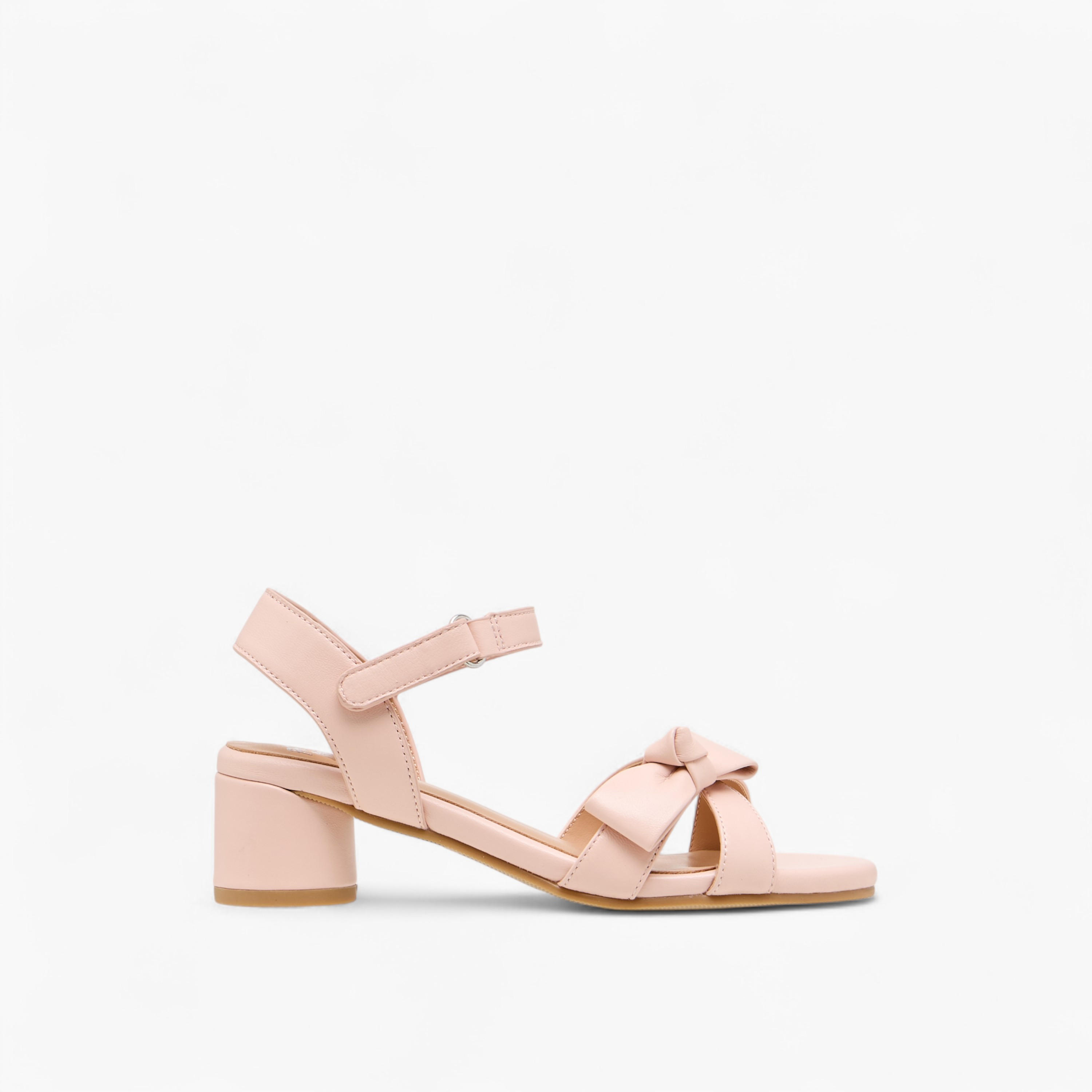 صندل بفيونكة وكعب سميك وشريط إغلاق لاصق للبنات من بابلوسكي-girls-shoes-sandals-image-3