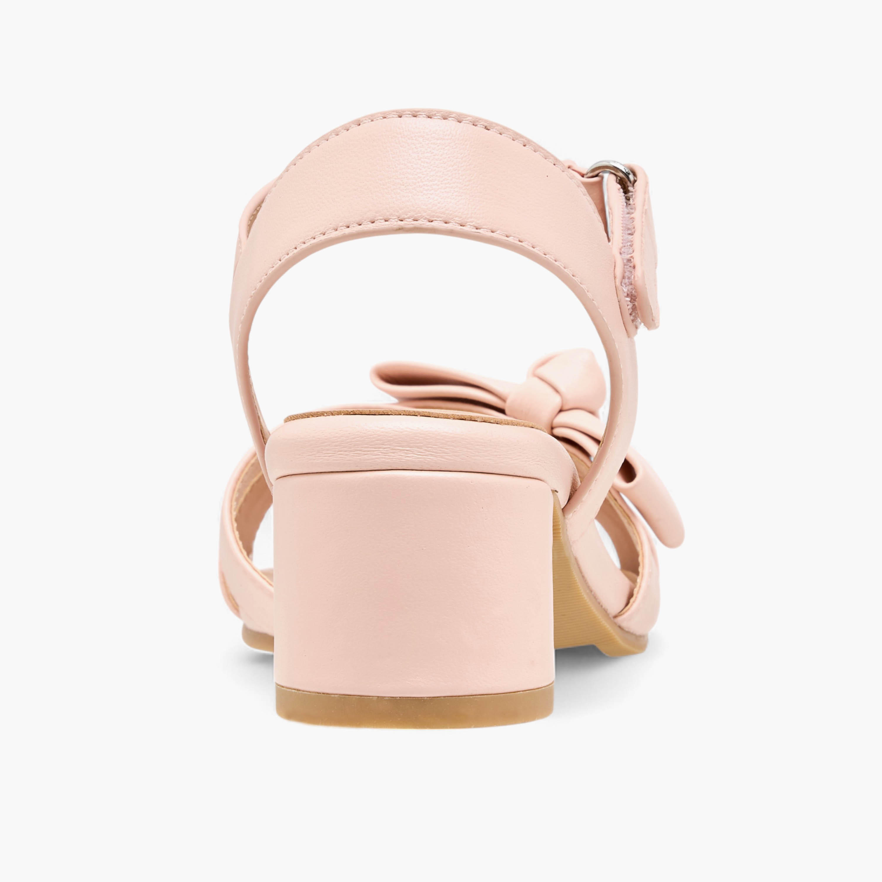 صندل بفيونكة وكعب سميك وشريط إغلاق لاصق للبنات من بابلوسكي-girls-shoes-sandals-image-5