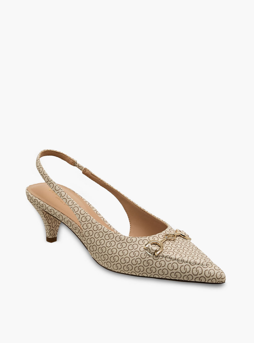 حذاء بحزام خلفي وكعب صغير وطبعات مونوجرام للنساء من سيليست-women-shoes-heels-image-3