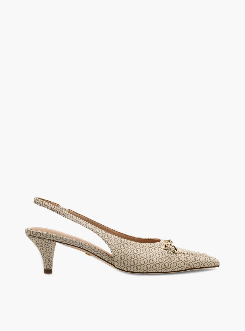 حذاء بحزام خلفي وكعب صغير وطبعات مونوجرام للنساء من سيليست-women-shoes-heels-image-4