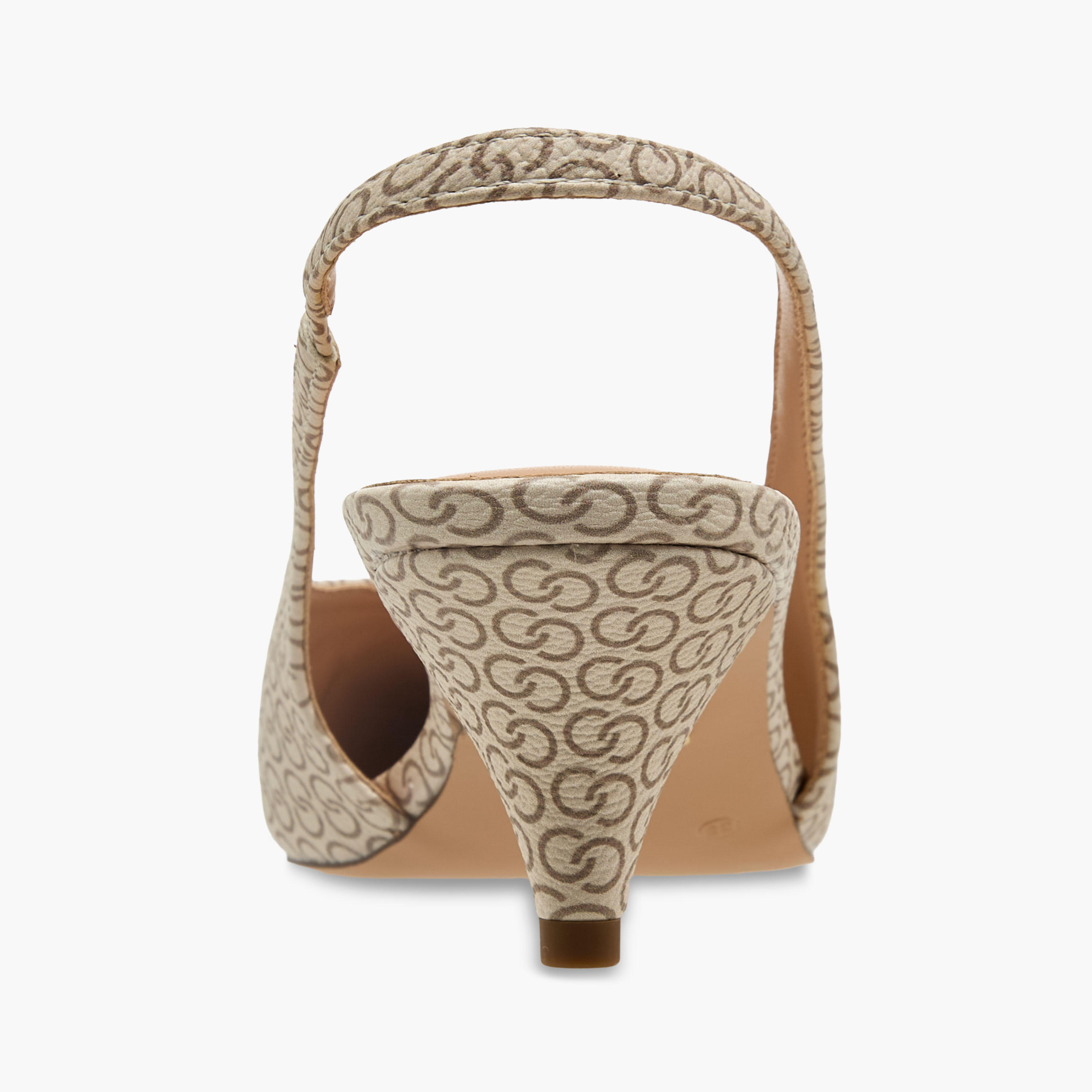 حذاء بحزام خلفي وكعب صغير وطبعات مونوجرام للنساء من سيليست-women-shoes-heels-image-6