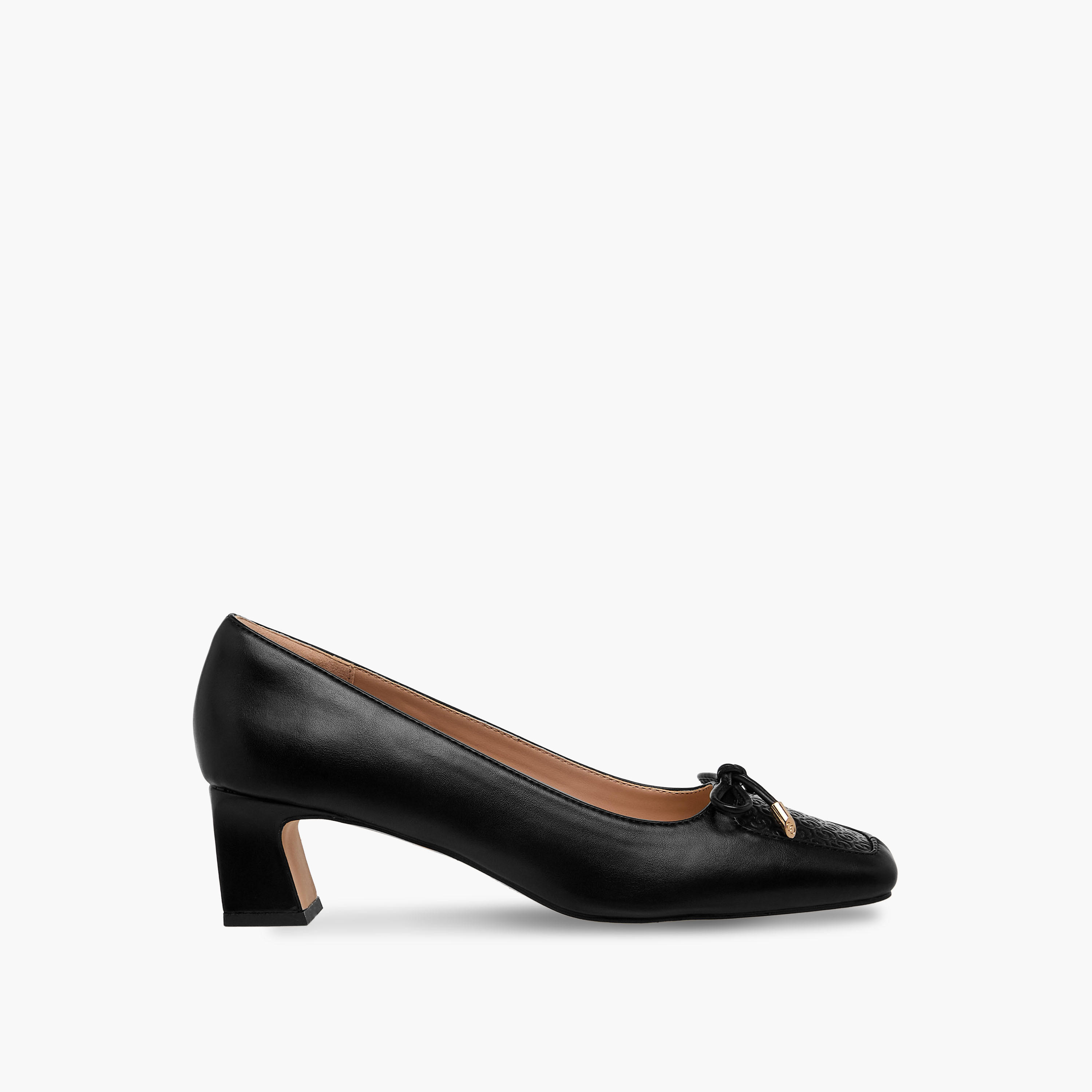 حذاء بكعب عريض بنقوش شعار للنساء من سيليست-women-shoes-heels-image-3