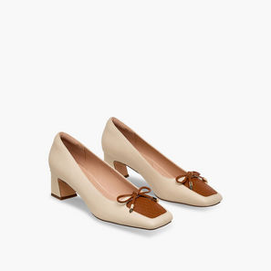 Celeste Women Logo Embossed Block Heel Pumps-women-image-1