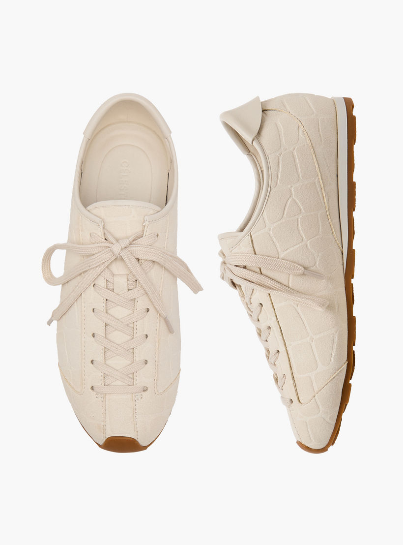Celeste Women Textured Lace-Up Ankle Sneakers-women-shoes-sneakers-image-1