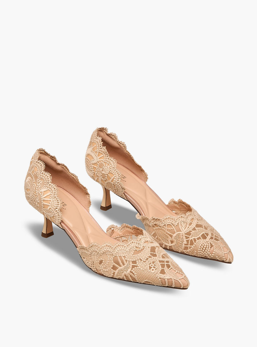 Celeste Women Lace Detail Kitten Heel Shoes-women-shoes-heels-image-1