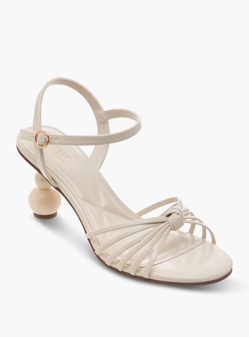 Celeste Women Stylised Heel Ankle Strap Sandals-women-shoes-sandals-heeled-image-2