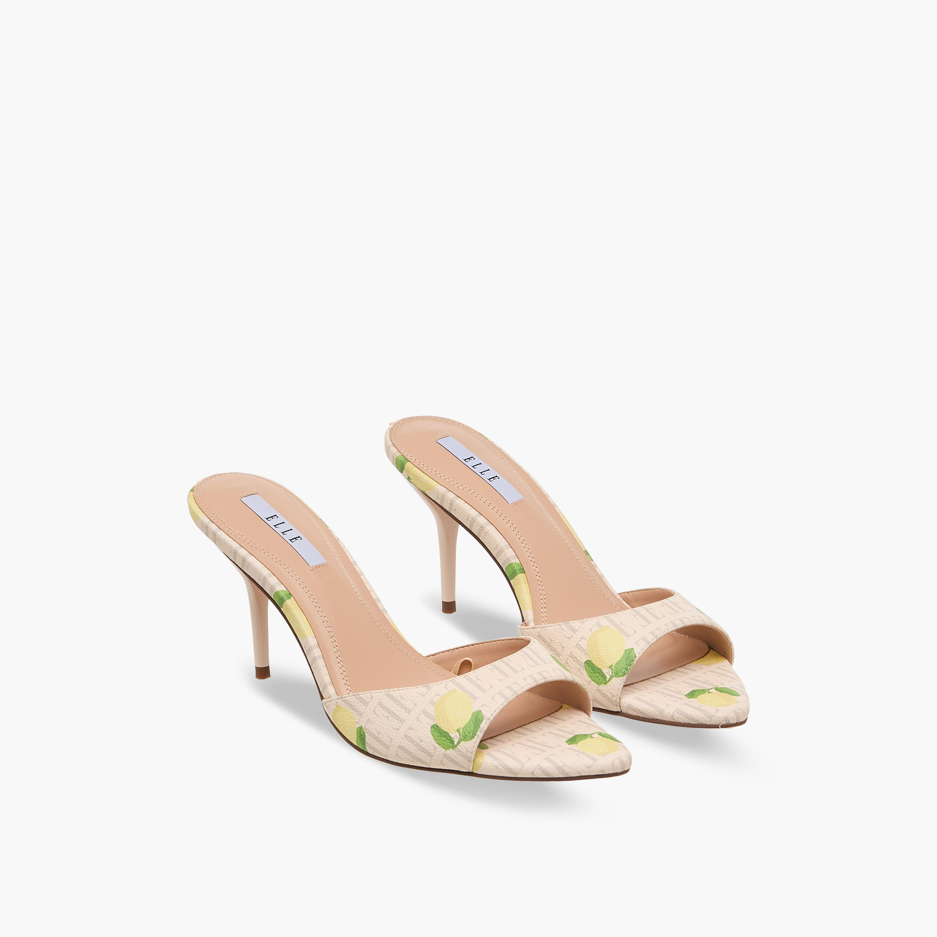 Elle Women Lemon Print Stiletto Heel Sandals-women-shoes-sandals-heeled-image-1