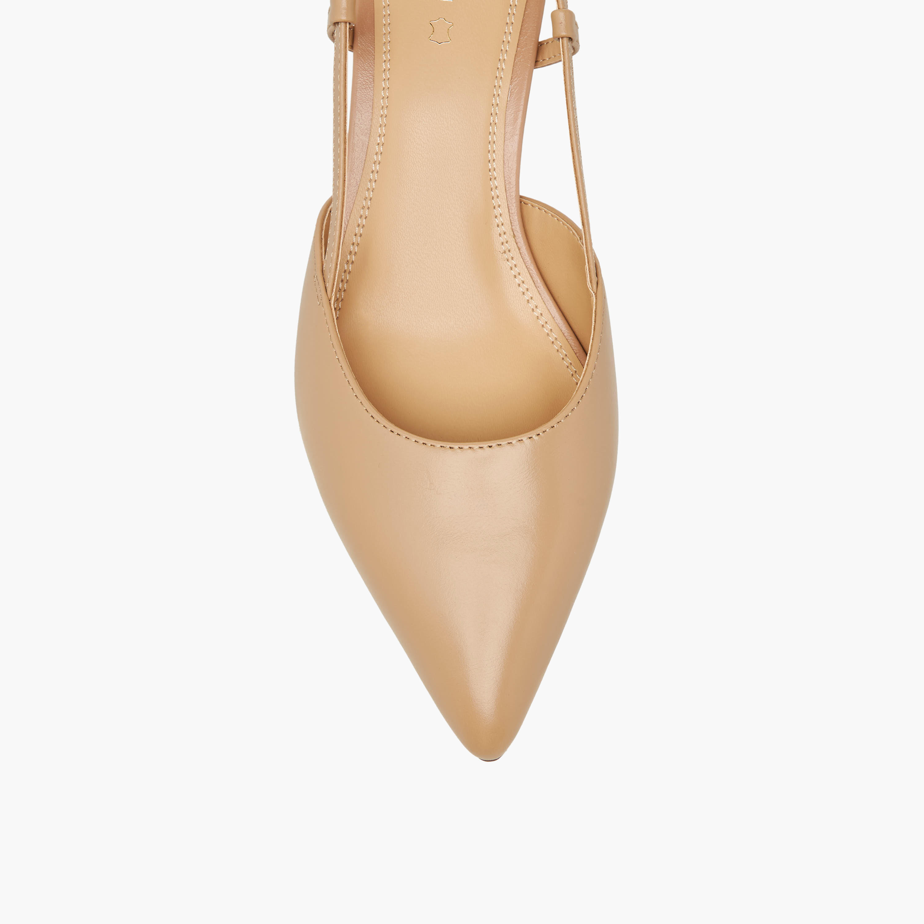 Duchini Women Kitten Heel Leather Pointed Toe Shoes-women-shoes-sandals-heeled-image-4