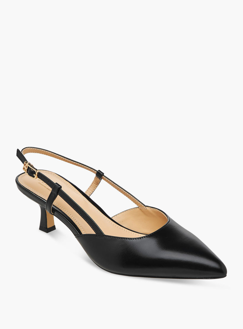 Duchini Women Kitten Heel Leather Pointed Toe Shoes-women-shoes-sandals-heeled-image-2