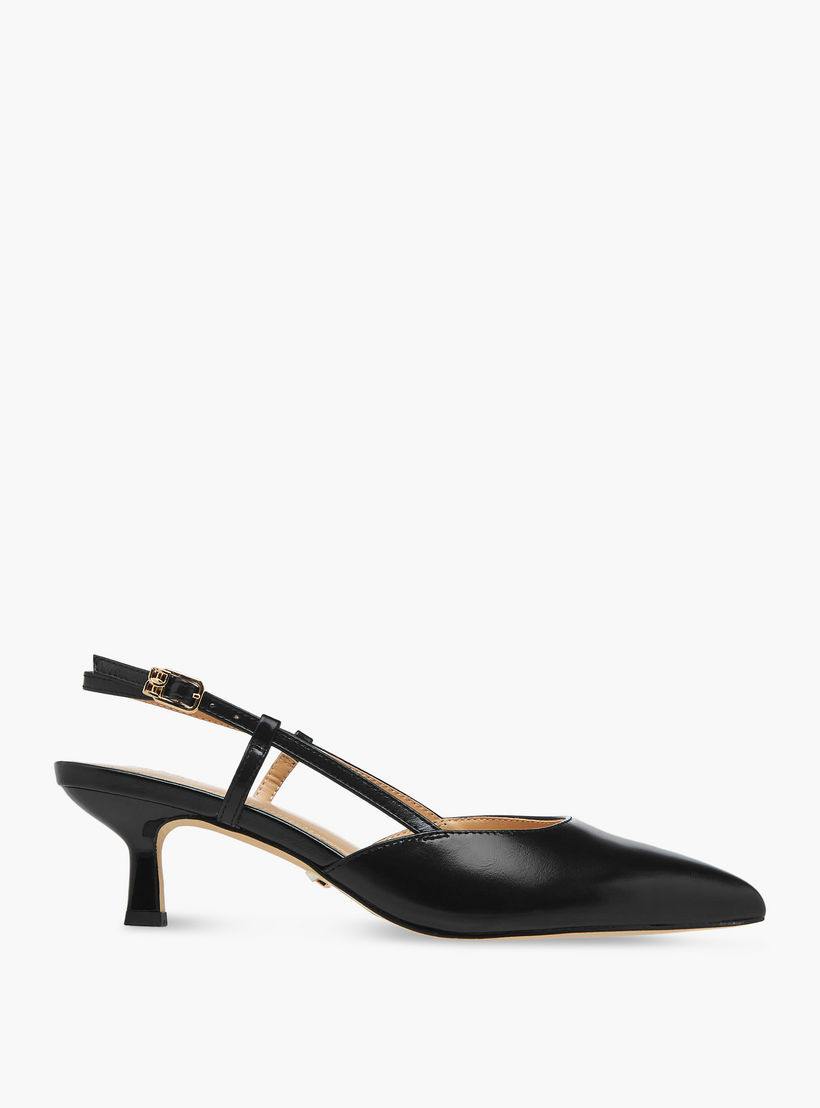 Duchini Women Kitten Heel Leather Pointed Toe Shoes-women-shoes-sandals-heeled-image-3