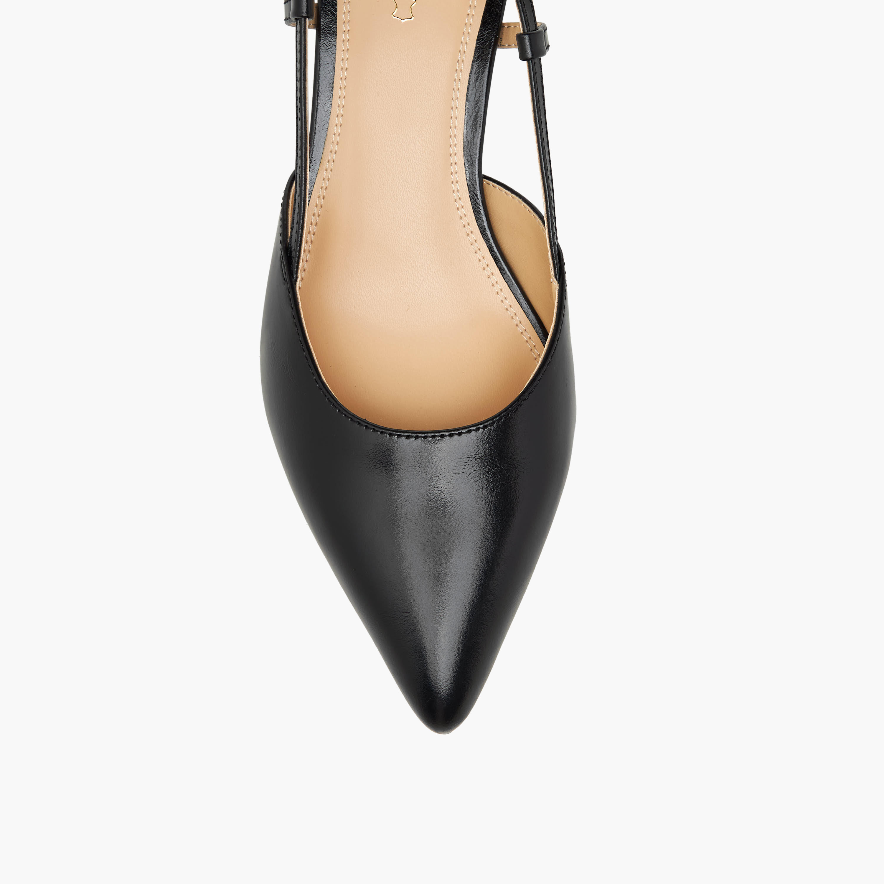 Duchini Women Kitten Heel Leather Pointed Toe Shoes-women-shoes-sandals-heeled-image-4