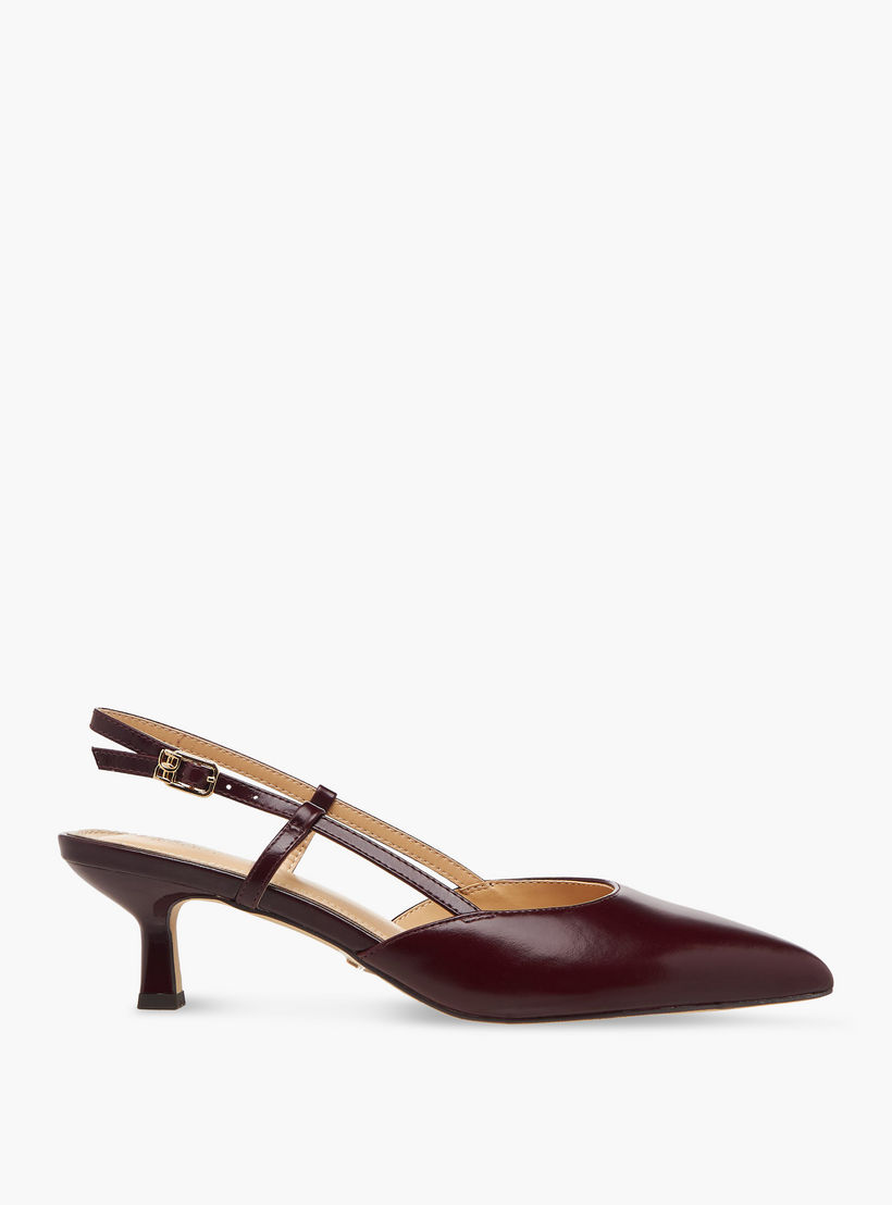 Duchini Women Kitten Heel Leather Pointed Toe Shoes-women-shoes-sandals-heeled-image-3