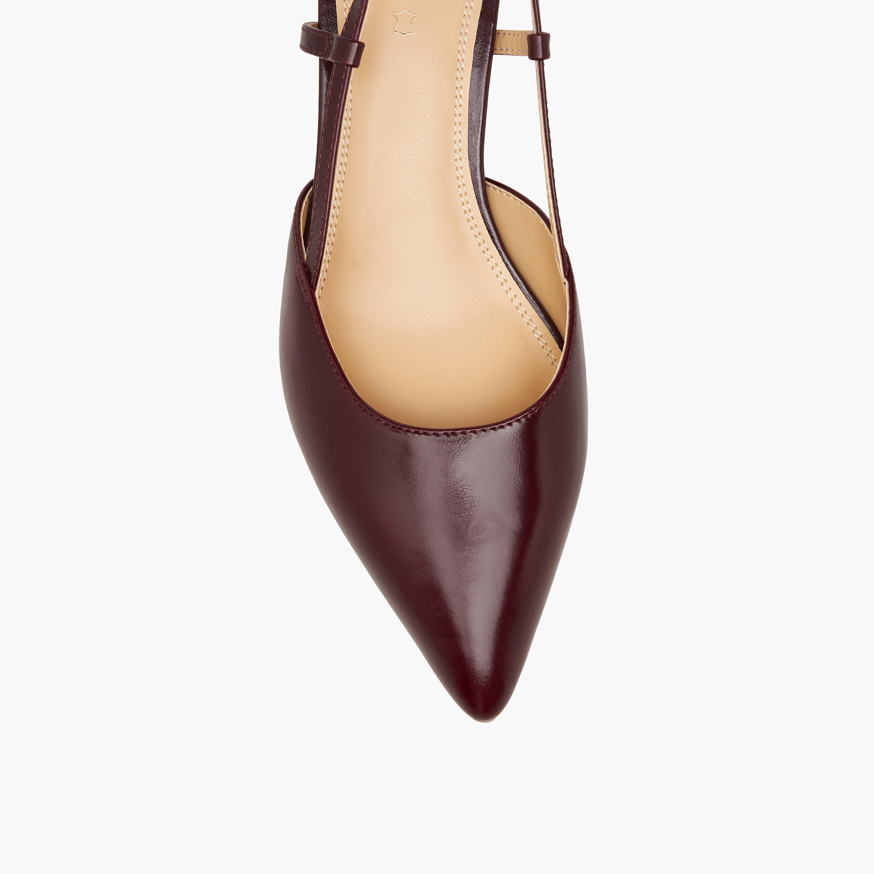 Duchini Women Kitten Heel Leather Pointed Toe Shoes-women-shoes-sandals-heeled-image-4