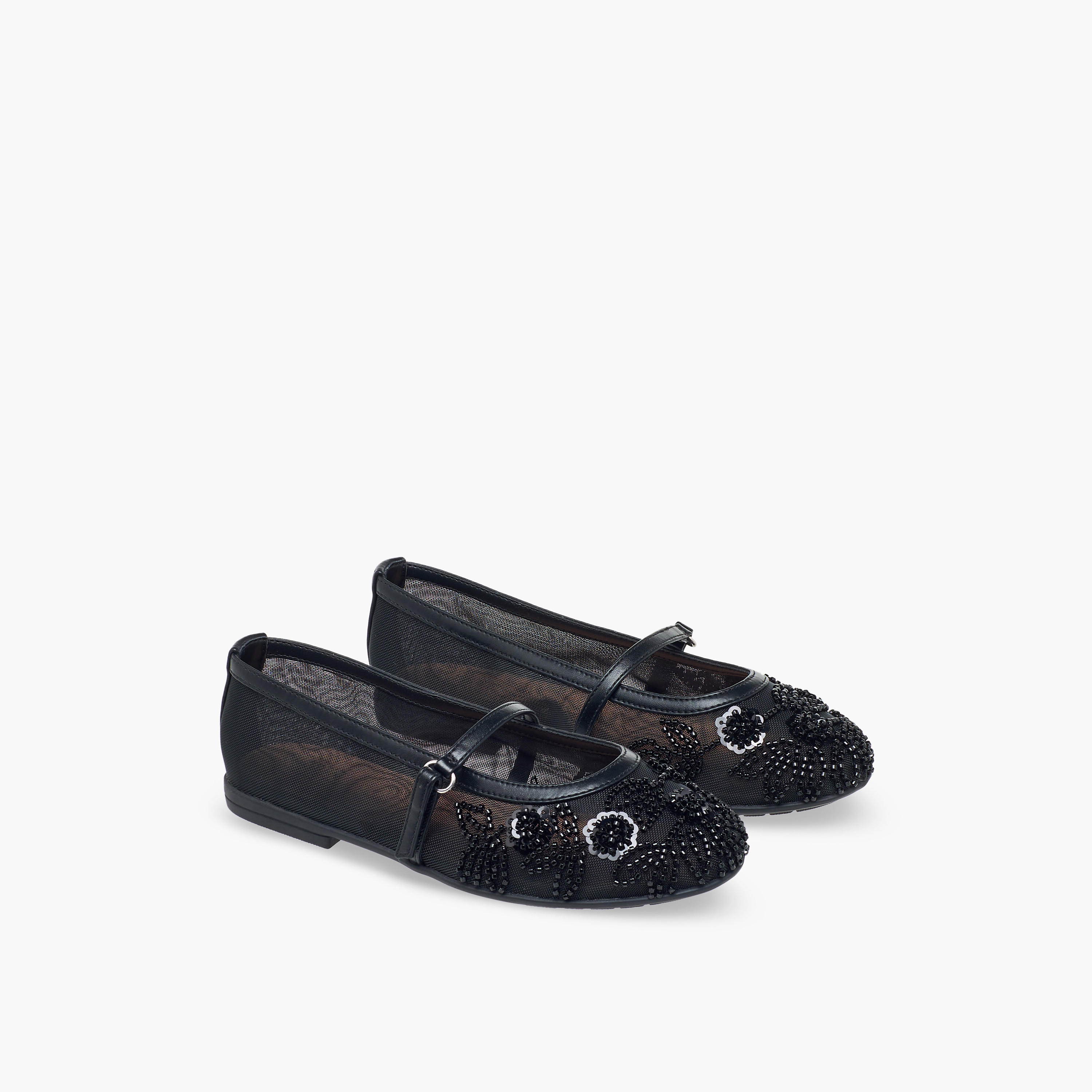 حذاء ماري جين بزينة خرز للفتيات من سيليست-girls-shoes-maryjanes-image-1