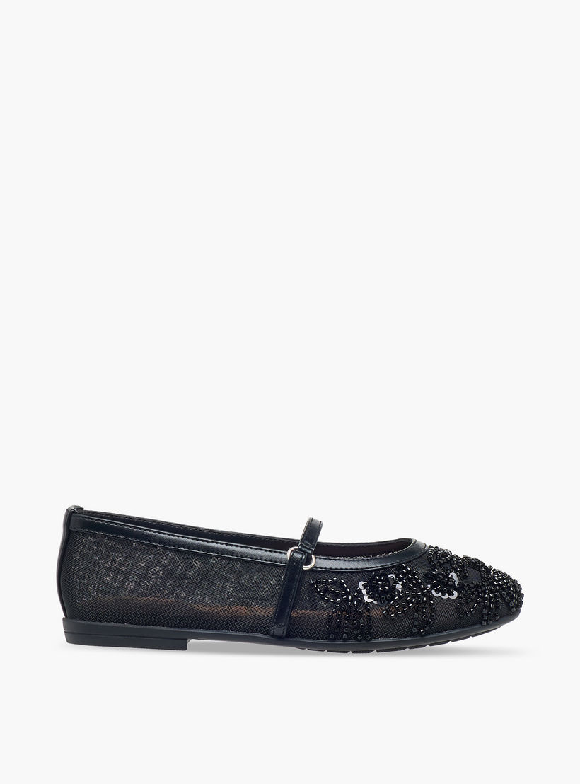 حذاء ماري جين بزينة خرز للفتيات من سيليست-girls-shoes-maryjanes-image-3