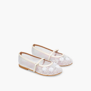 Celeste Girls Bead Embellished Mary Jane Shoes-girls-shoes-maryjanes-image-1