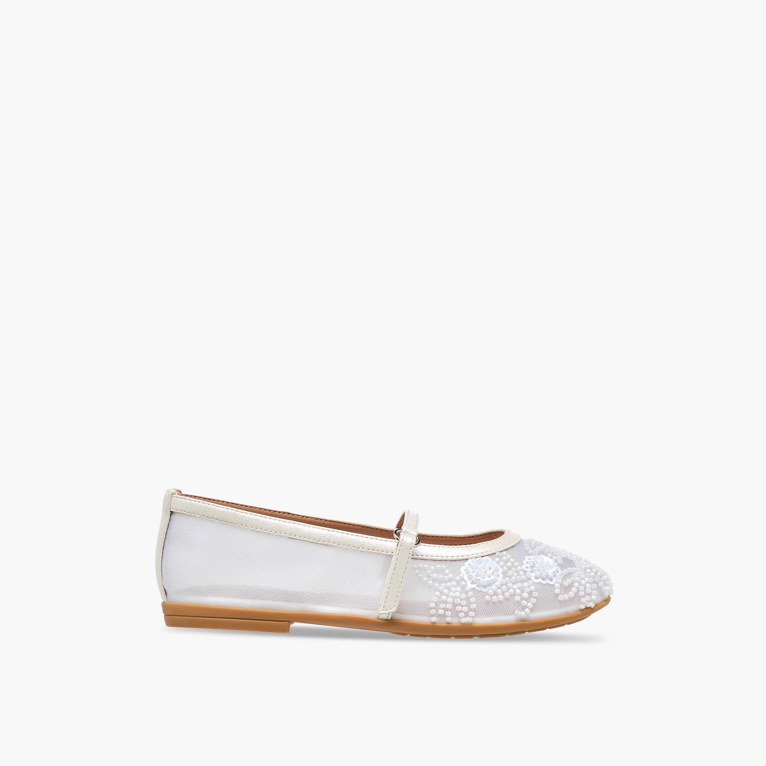 Celeste Girls Bead Embellished Mary Jane Shoes-girls-shoes-maryjanes-image-3