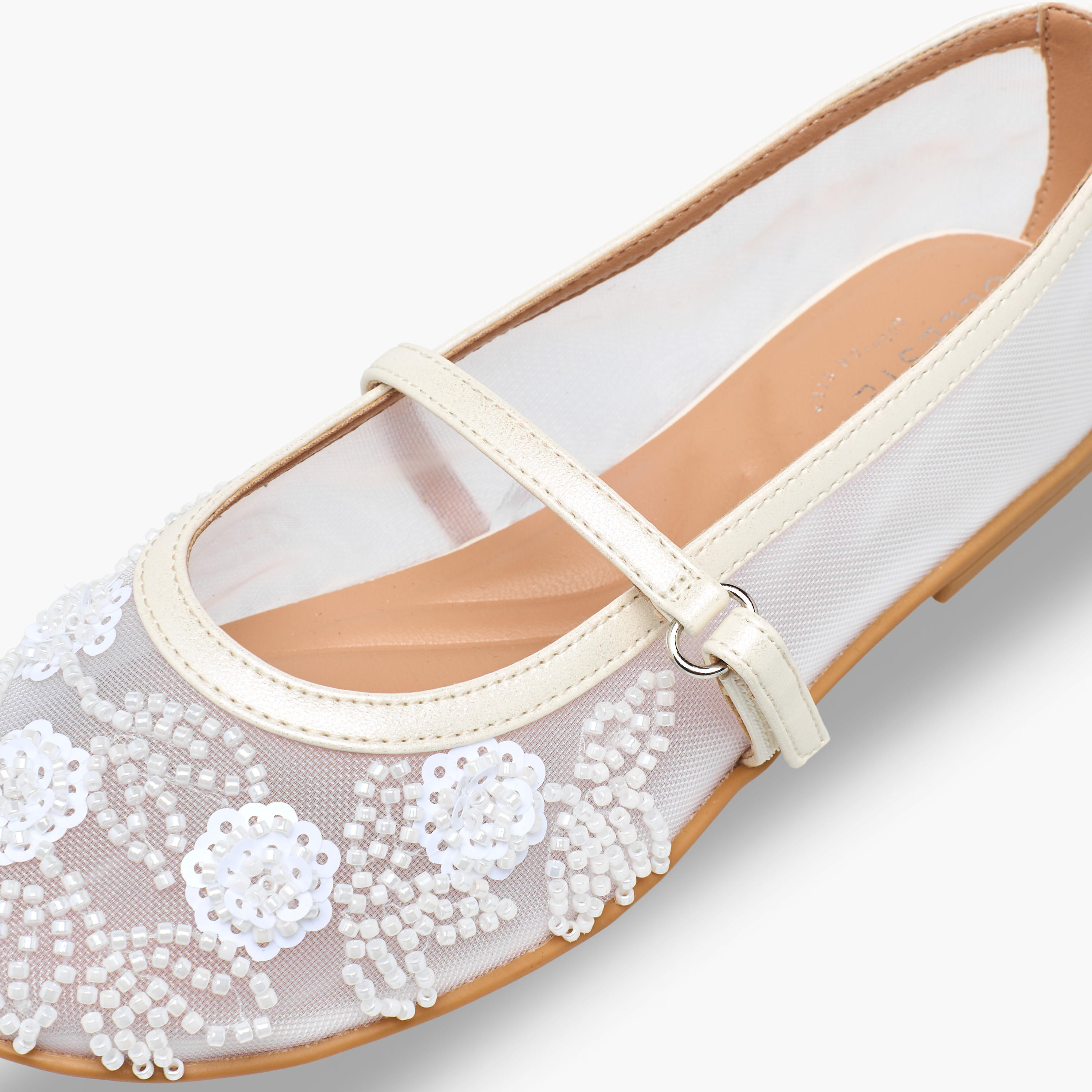 Celeste Girls Bead Embellished Mary Jane Shoes-girls-shoes-maryjanes-image-6