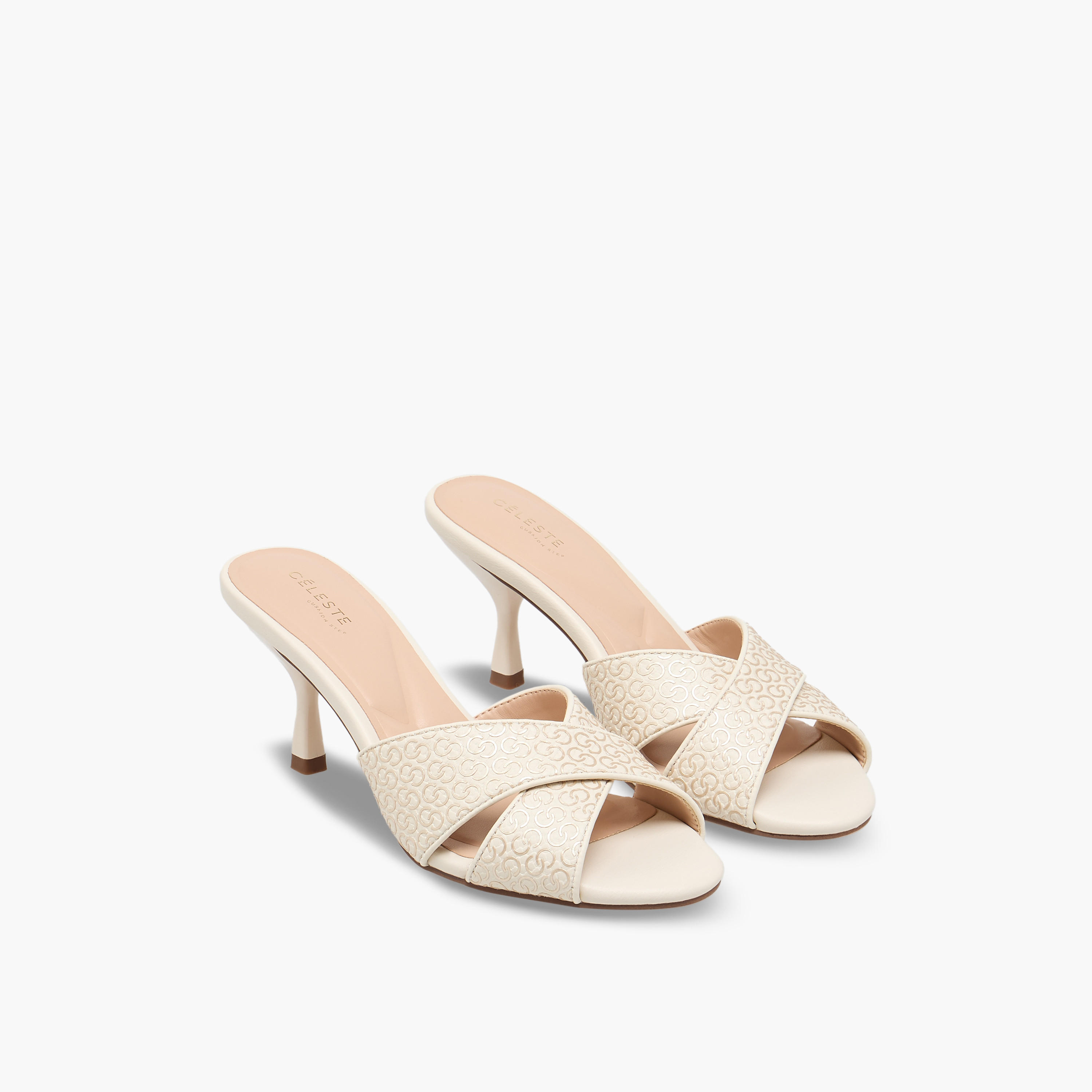 Celeste Women Monogram Print Stiletto Heel Sandals-women-shoes-sandals-heeled-image-1