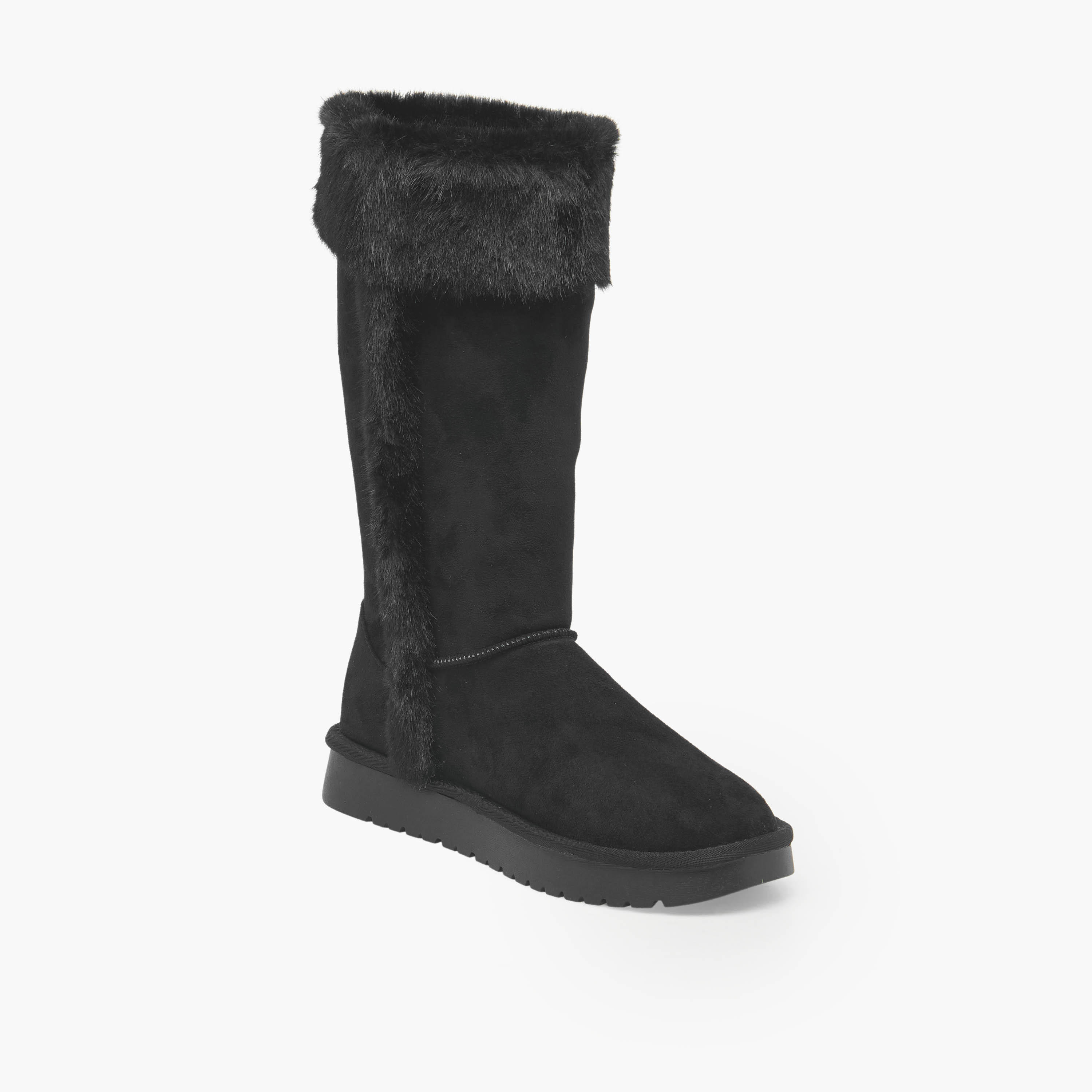 Celeste Women Faux Fur Trim High Shaft Boots-women-shoes-boots-image-2