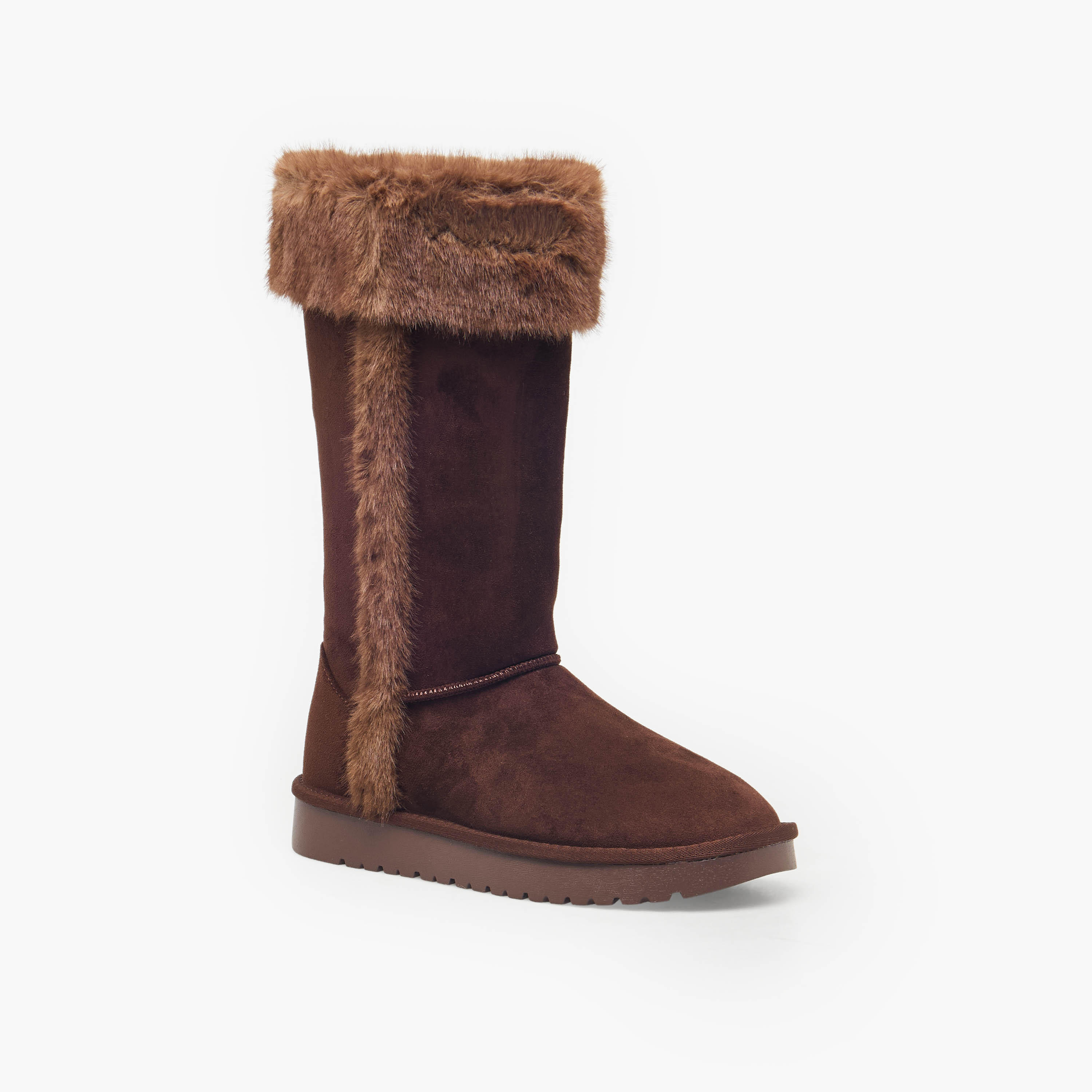Celeste Women Faux Fur Trim High Shaft Boots-women-shoes-boots-image-2