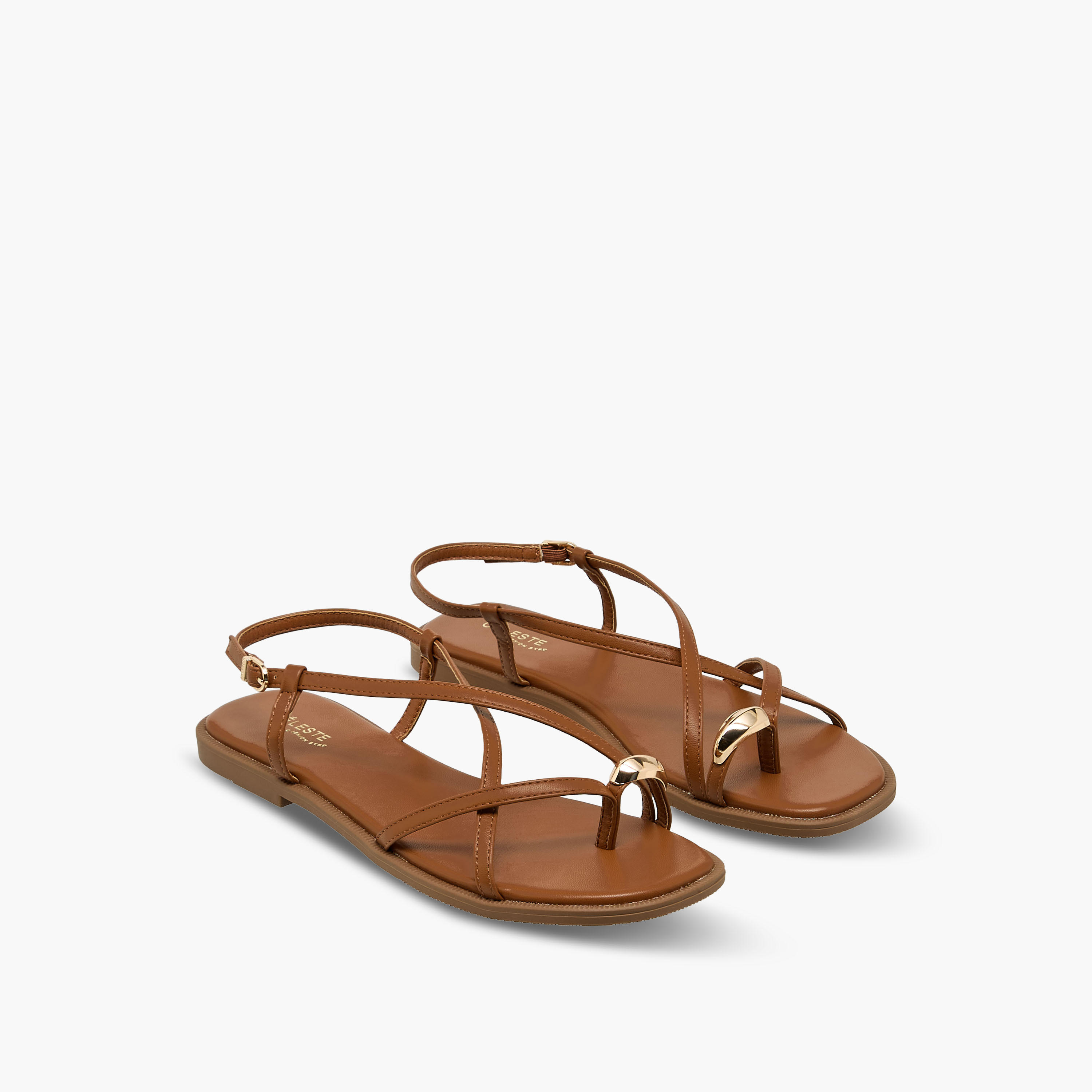 Celeste Women Cross Strap Flat Sandals-women-shoes-flats-sandals-image-1
