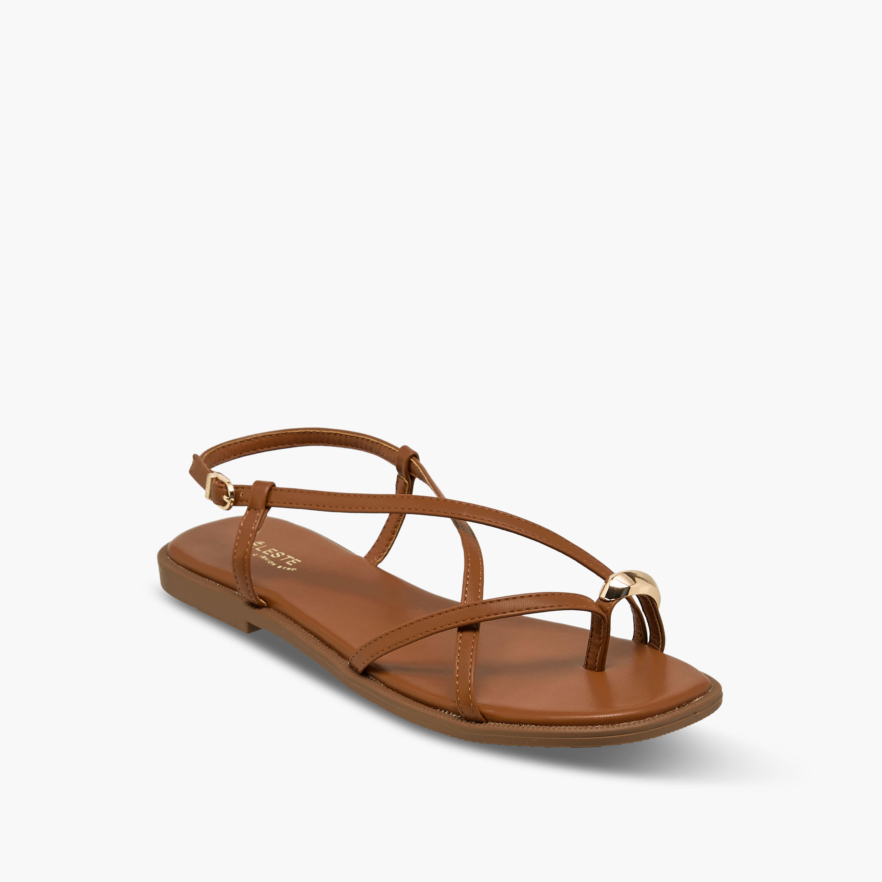 Celeste Women Cross Strap Flat Sandals-women-shoes-flats-sandals-image-2