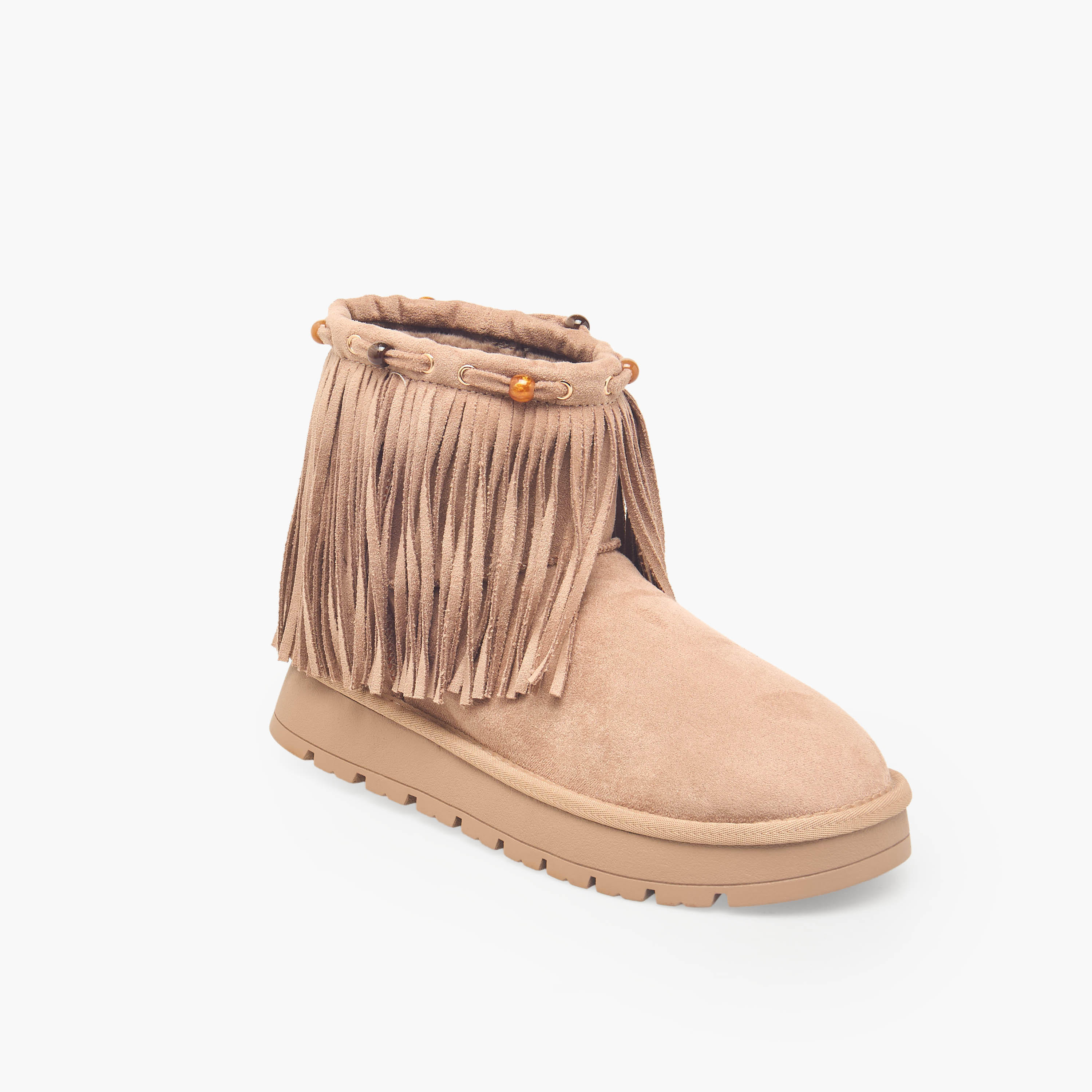 Missy Women Fringed Suede Ankle Boots-women-shoes-boots-image-2