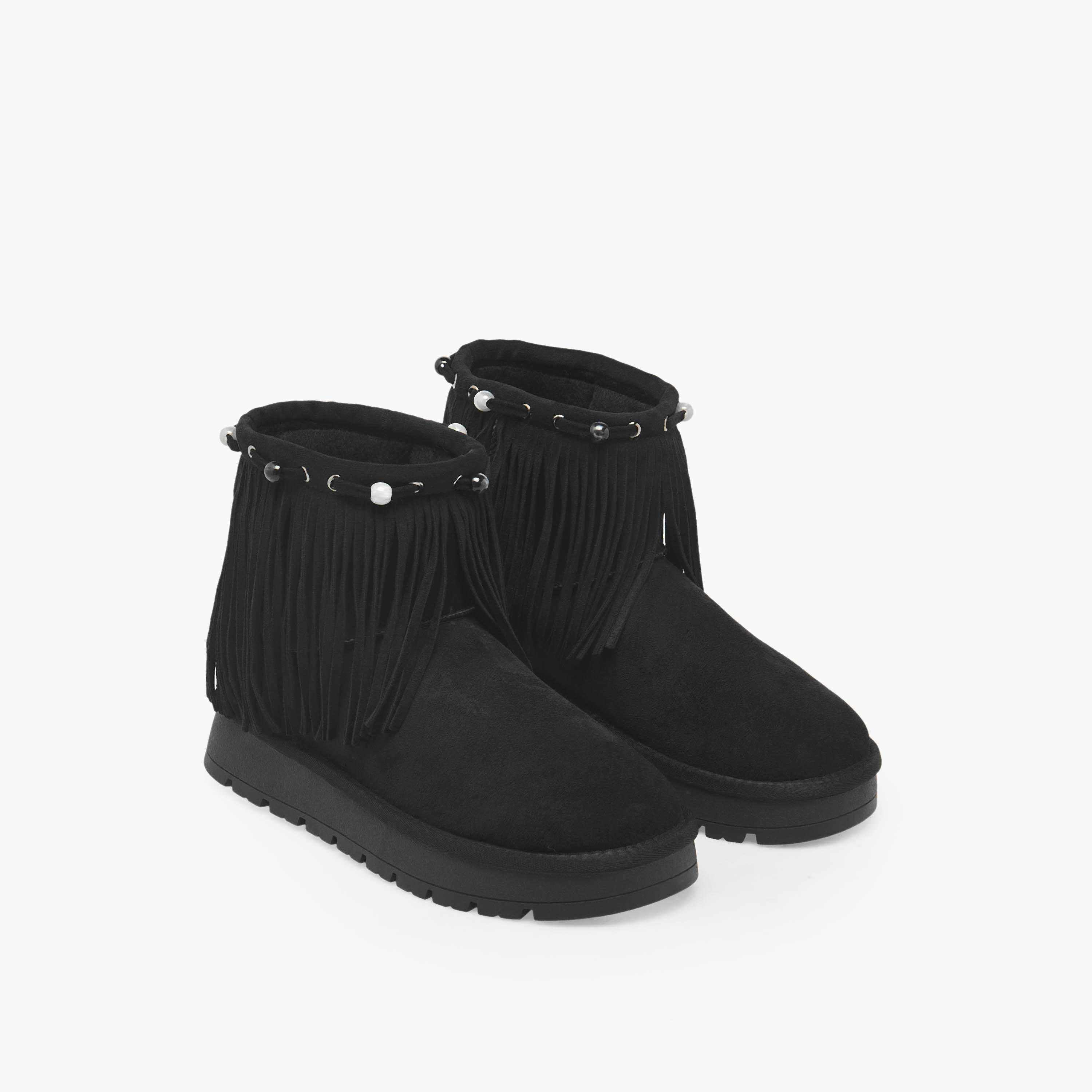 Missy Women Fringed Suede Ankle Boots-women-shoes-boots-image-1