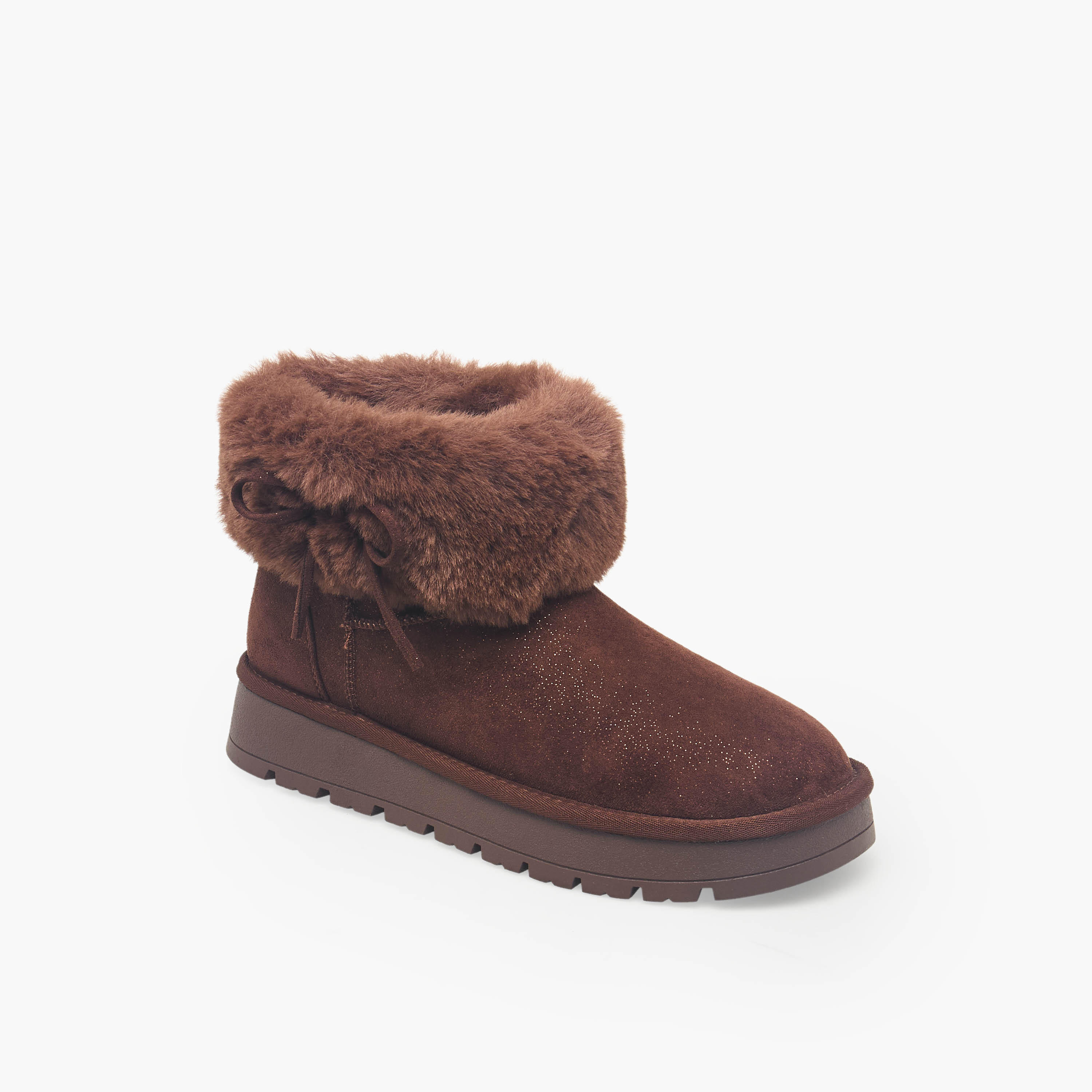 Missy Women Faux Fur Suede Ankle Boots-women-shoes-boots-image-2