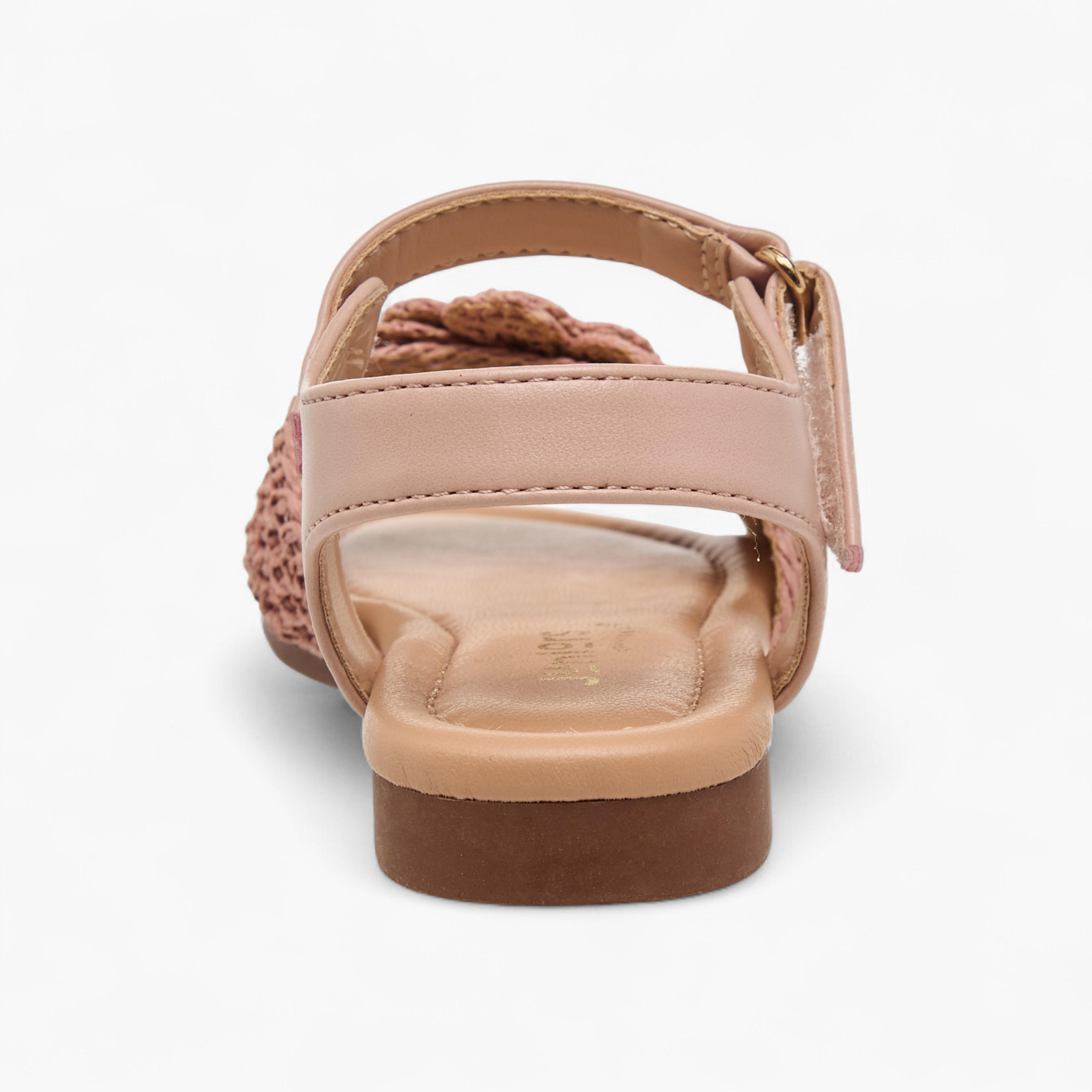 Juniors Girls Pearl Embellished Crochet Detail Sandals-girls-shoes-sandals-image-4