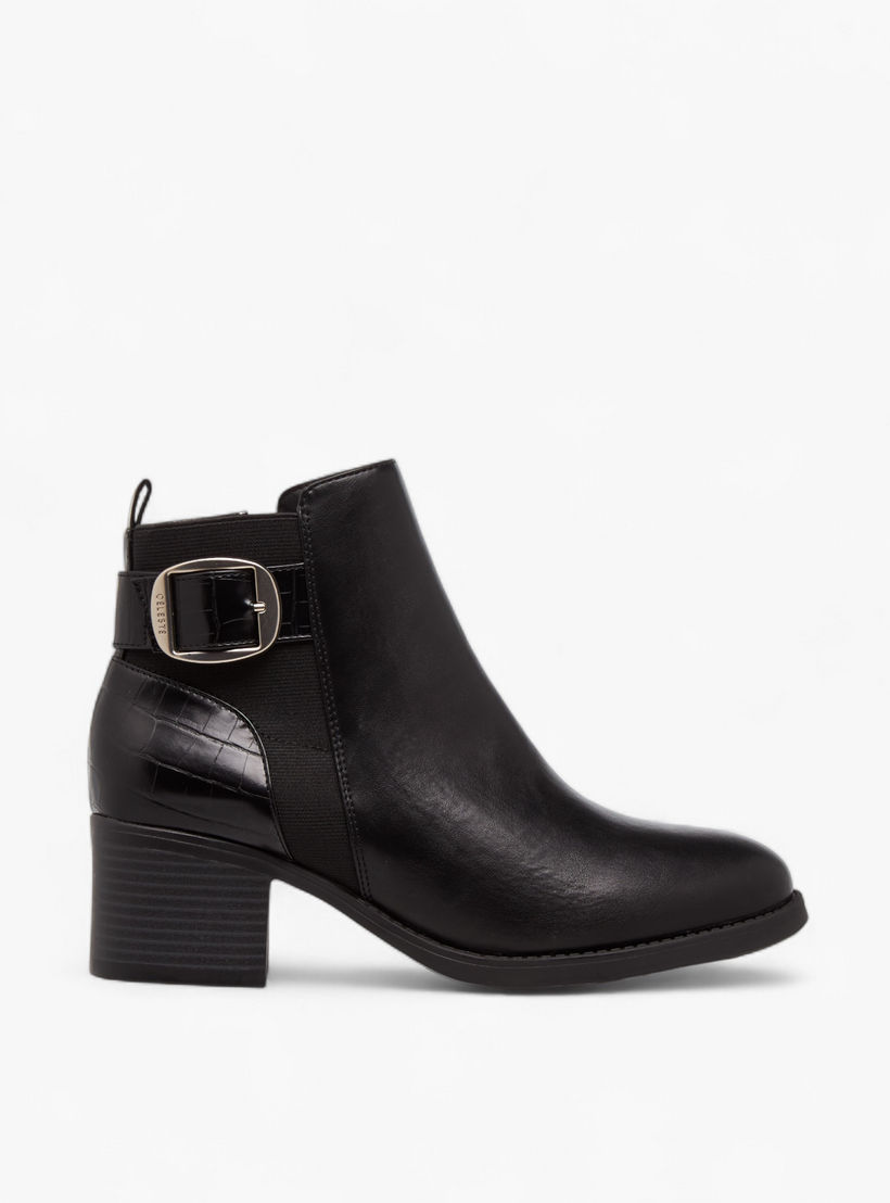 بوت بطول الكاحل بتفاصيل فيونكة وسحاب إغلاق للنساء من سيليست-women-shoes-boots-image-3