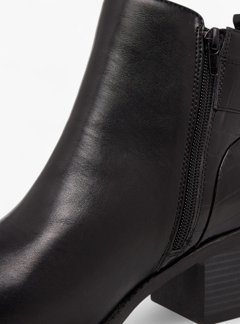 بوت بطول الكاحل بتفاصيل فيونكة وسحاب إغلاق للنساء من سيليست-women-shoes-boots-image-5