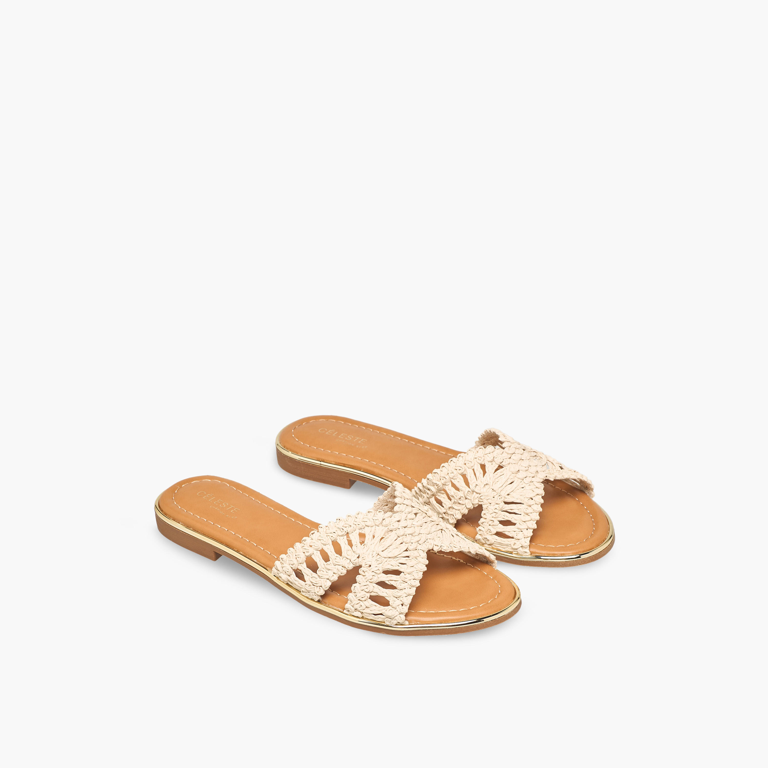 Celeste Women Woven Strap Sandals-women-shoes-flats-sandals-image-1