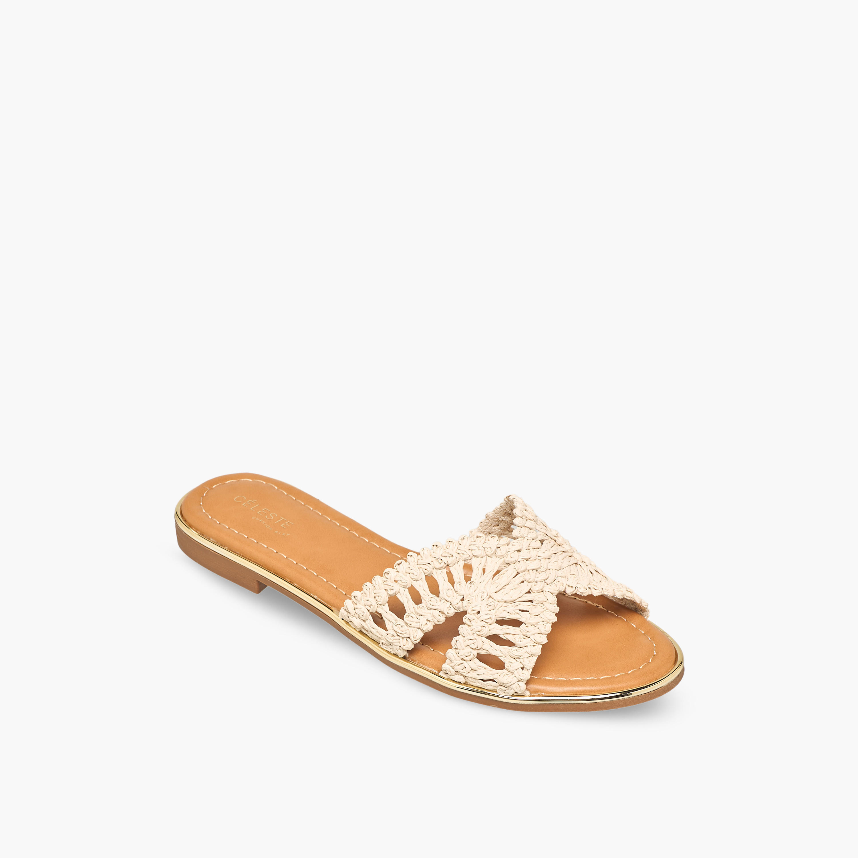 Celeste Women Woven Strap Sandals-women-shoes-flats-sandals-image-2
