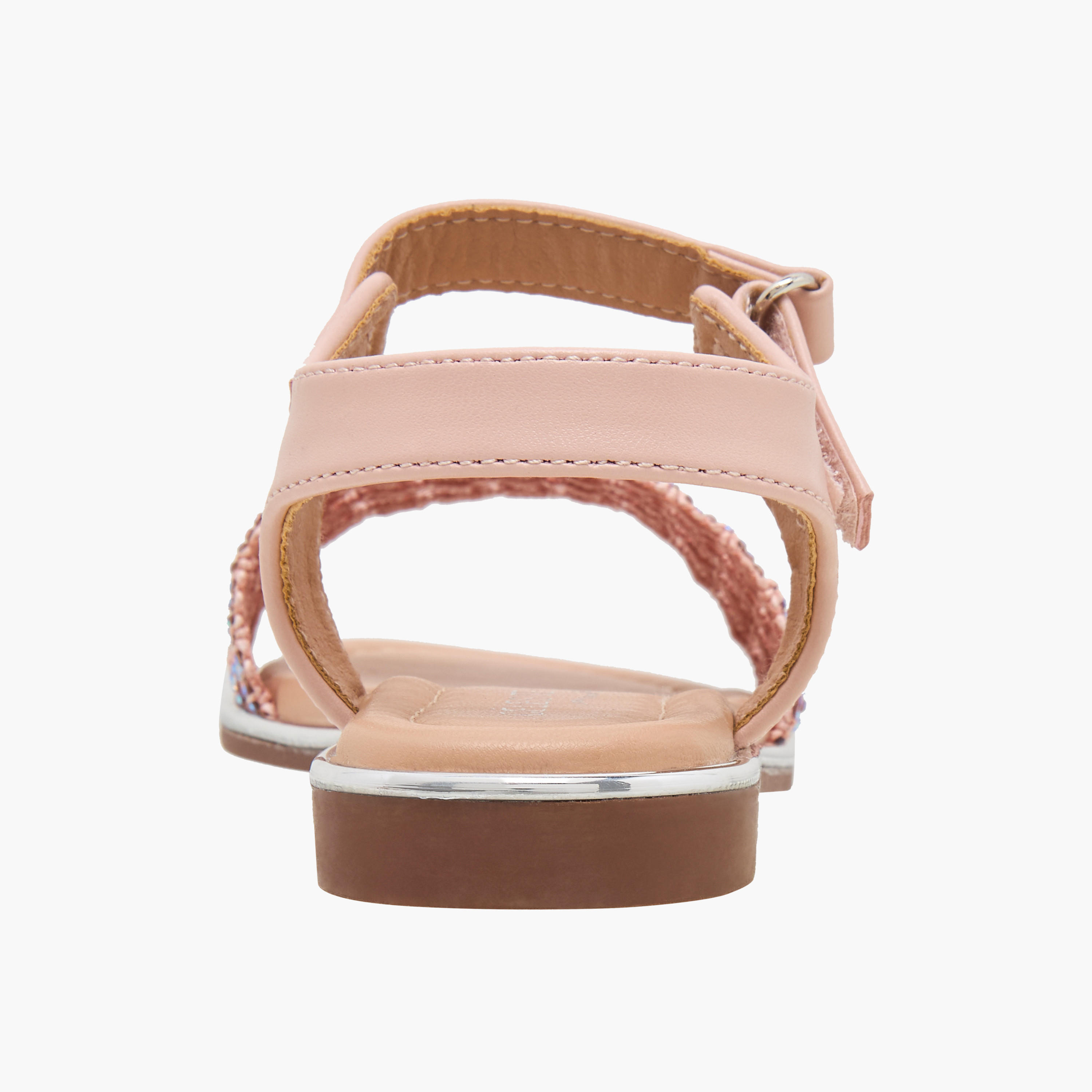 صندل مسطح مزين بشريط إغلاق لاصق للبنات من سيليست-girls-shoes-sandals-image-4
