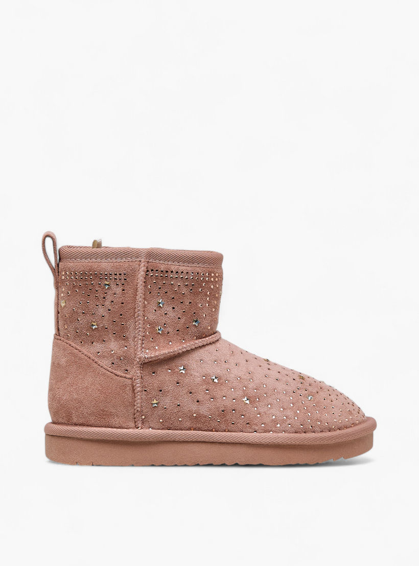 Little Missy Girls' Embellished Ankle Boots-girls-shoes-boots-image-3