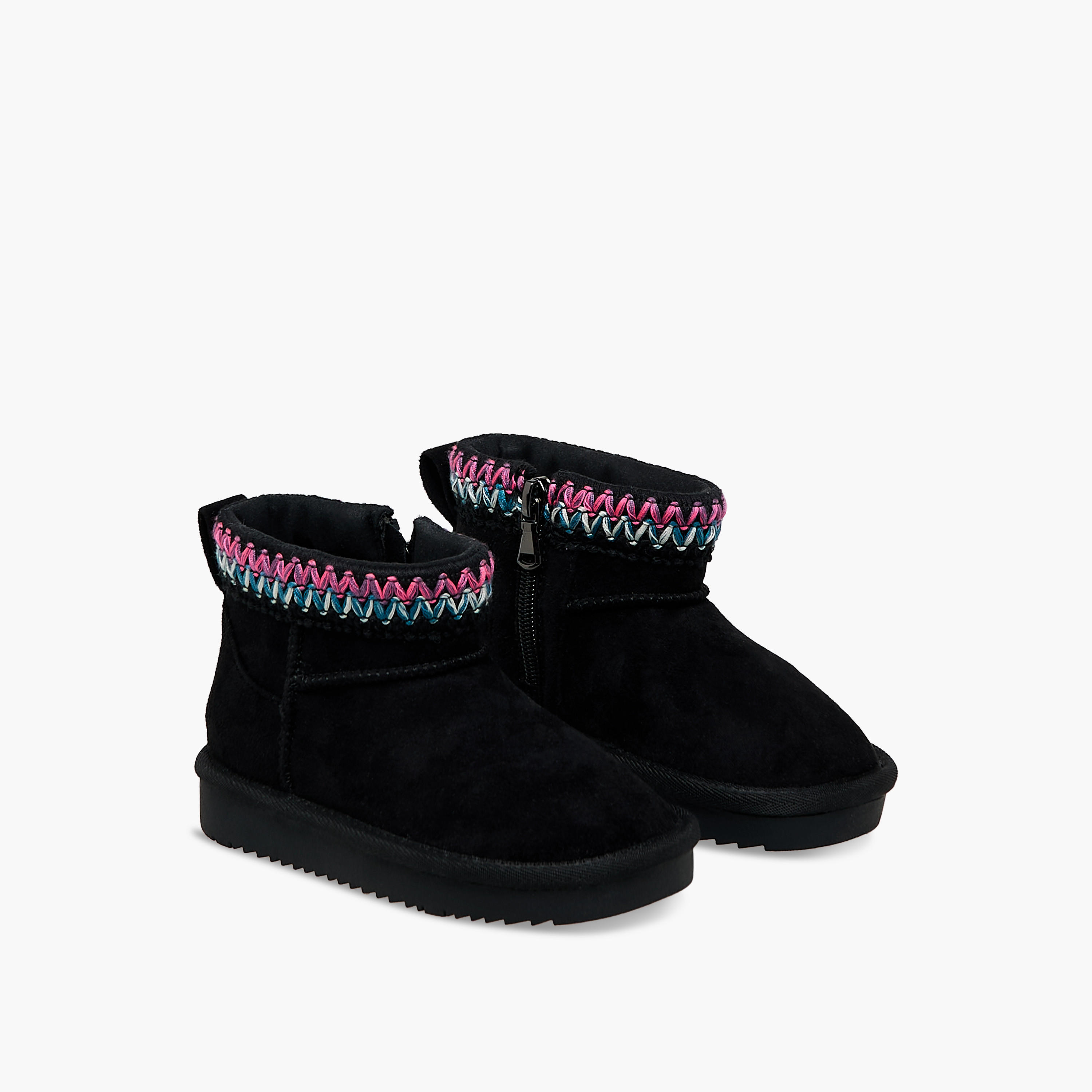 Juniors Girls' Zip Closure Ankle Boots-girls-shoes-boots-image-1