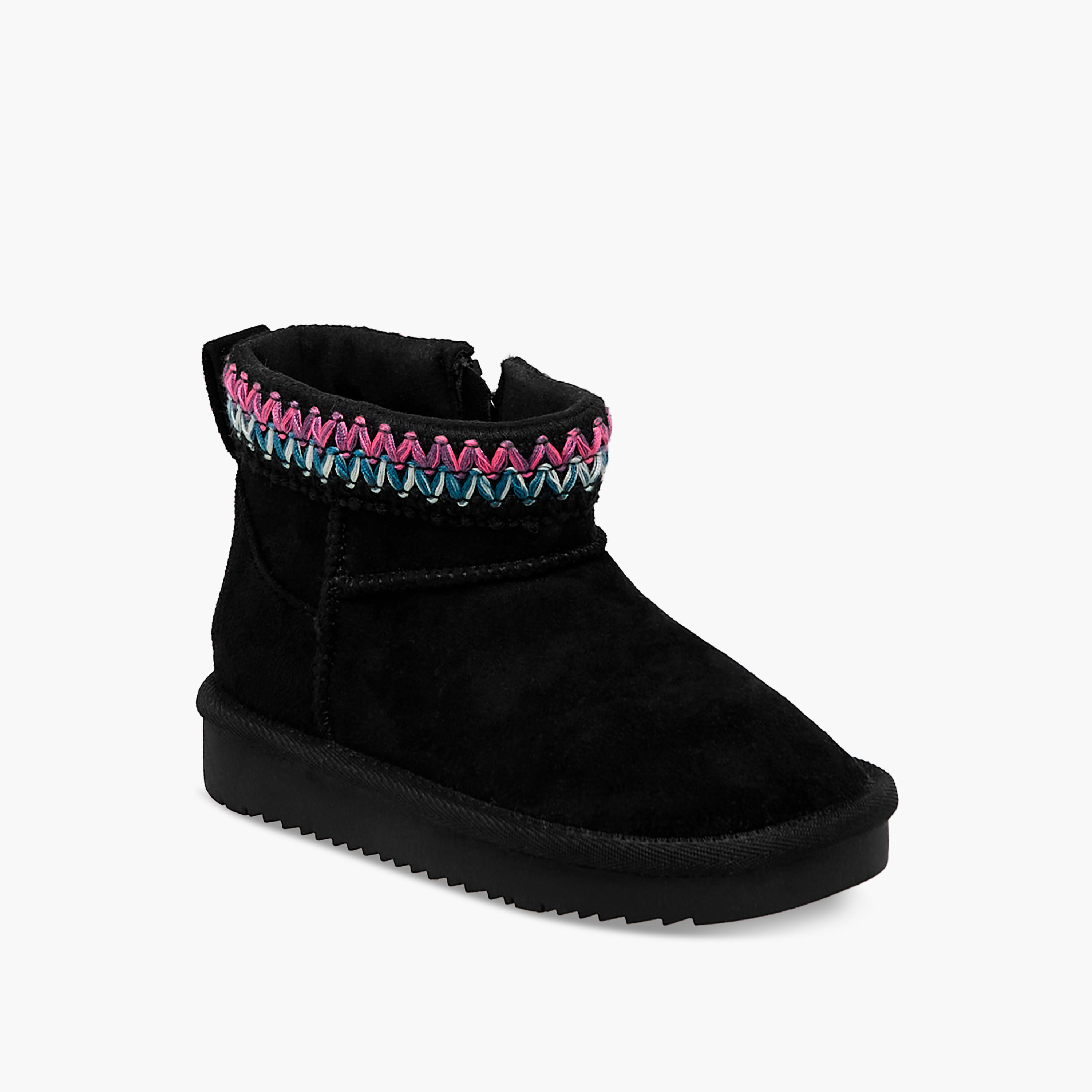 Juniors Girls' Zip Closure Ankle Boots-girls-shoes-boots-image-2