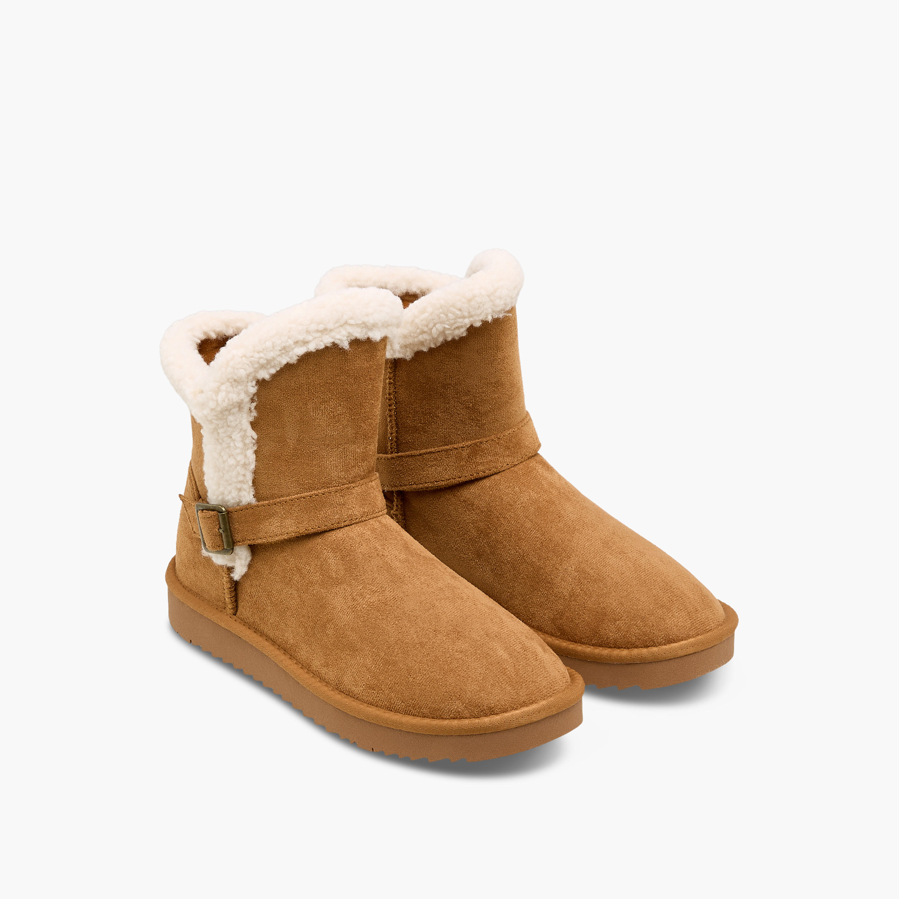 Celeste Women Faux Fur Ankle Length Boots-women-shoes-boots-image-1