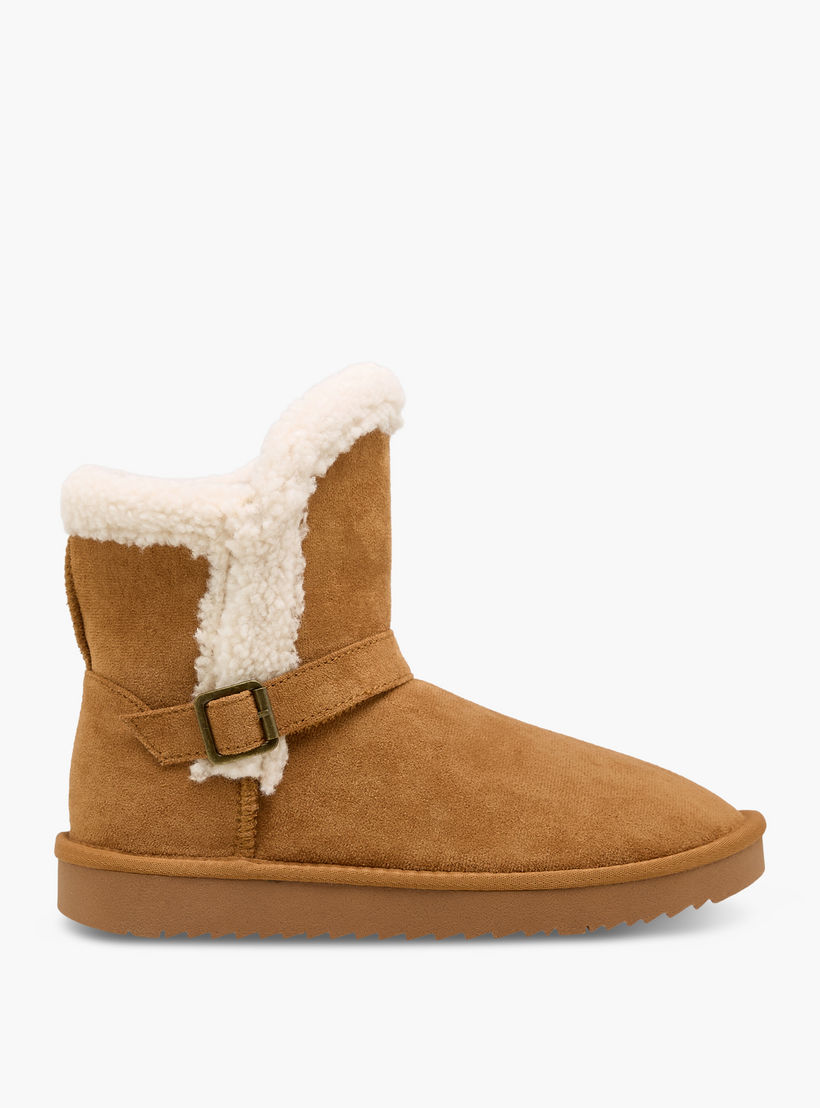 Celeste Women Faux Fur Ankle Length Boots-women-shoes-boots-image-3